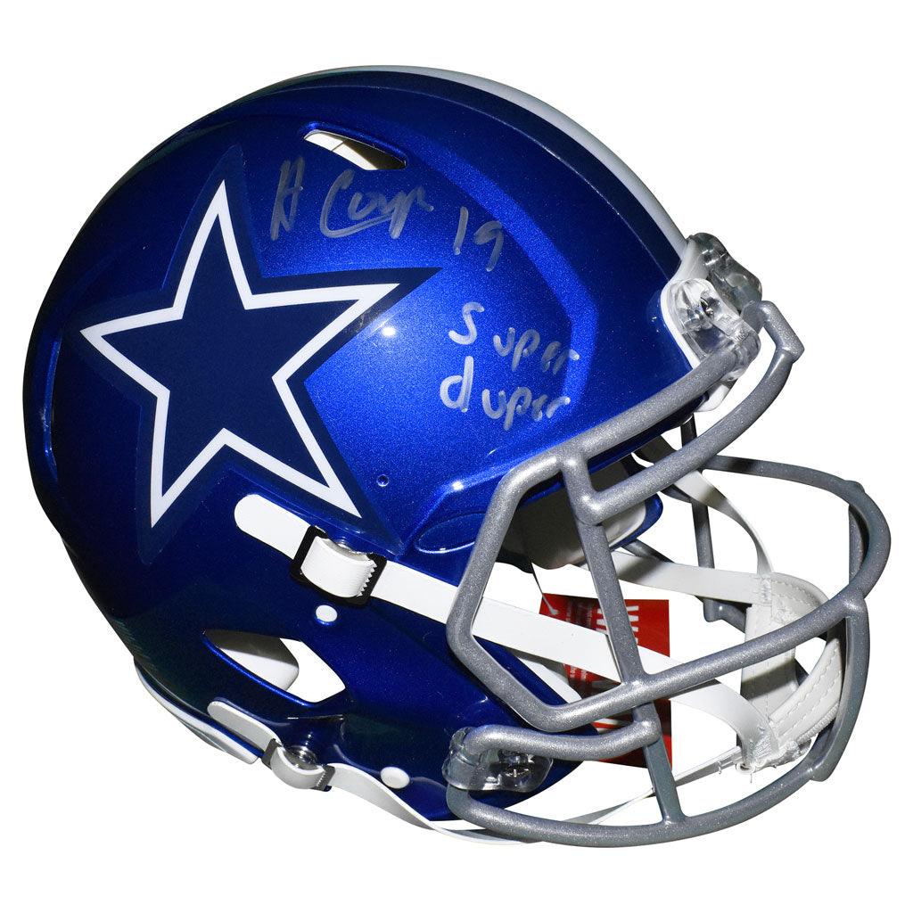 Amari Cooper Signed Dallas Cowboys Authentic Full-Size Football Helmet with JSA Certification - Perfect for NFL Collectors, Sports Memorabilia Displays & Cowboys Fan Gifts
