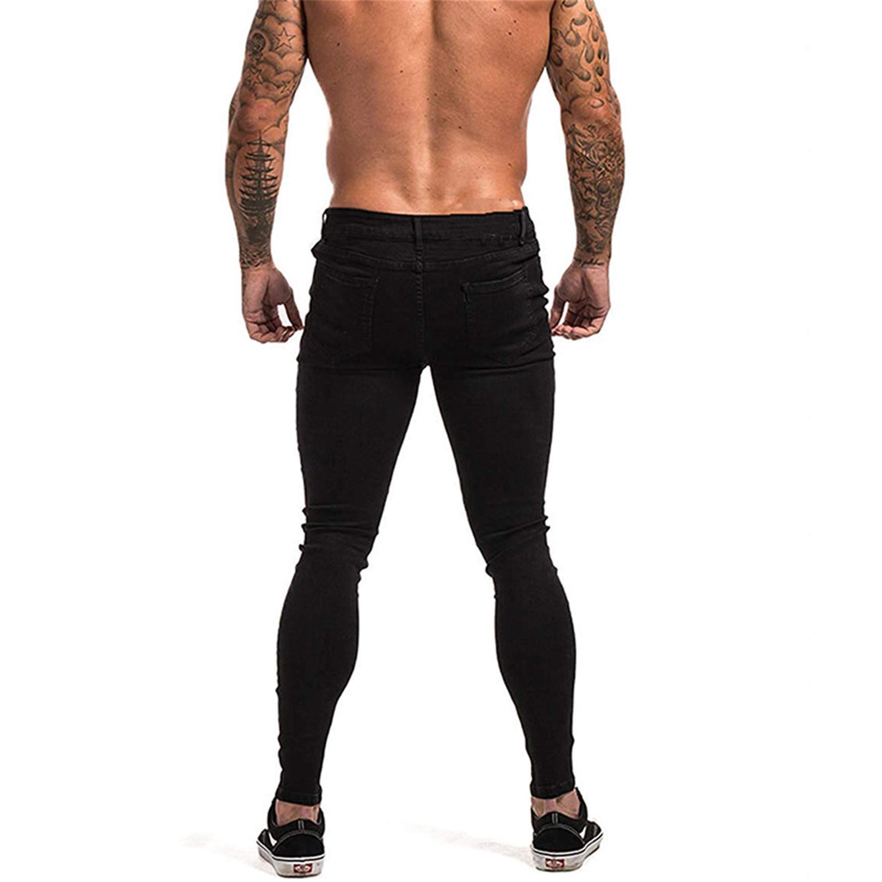 Andongnywell Men's Ripped Skinny Jeans - Stretch Denim Pants with Distressed Details | Perfect for Casual Wear, Street Style & Night Out