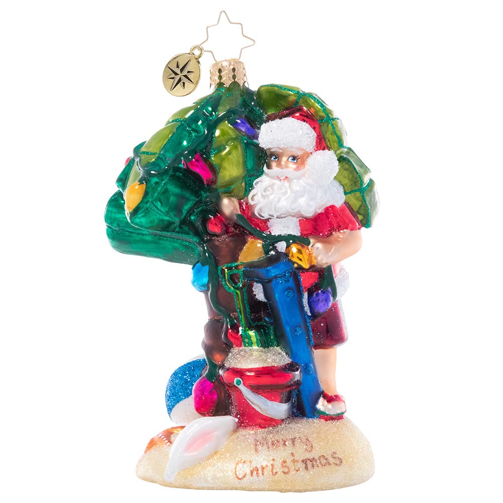 Christopher Radko Handcrafted European Glass Christmas Ornament - Santa Claus - Perfect for Holiday Tree Decor, Gift Giving & Festive Home Decorations