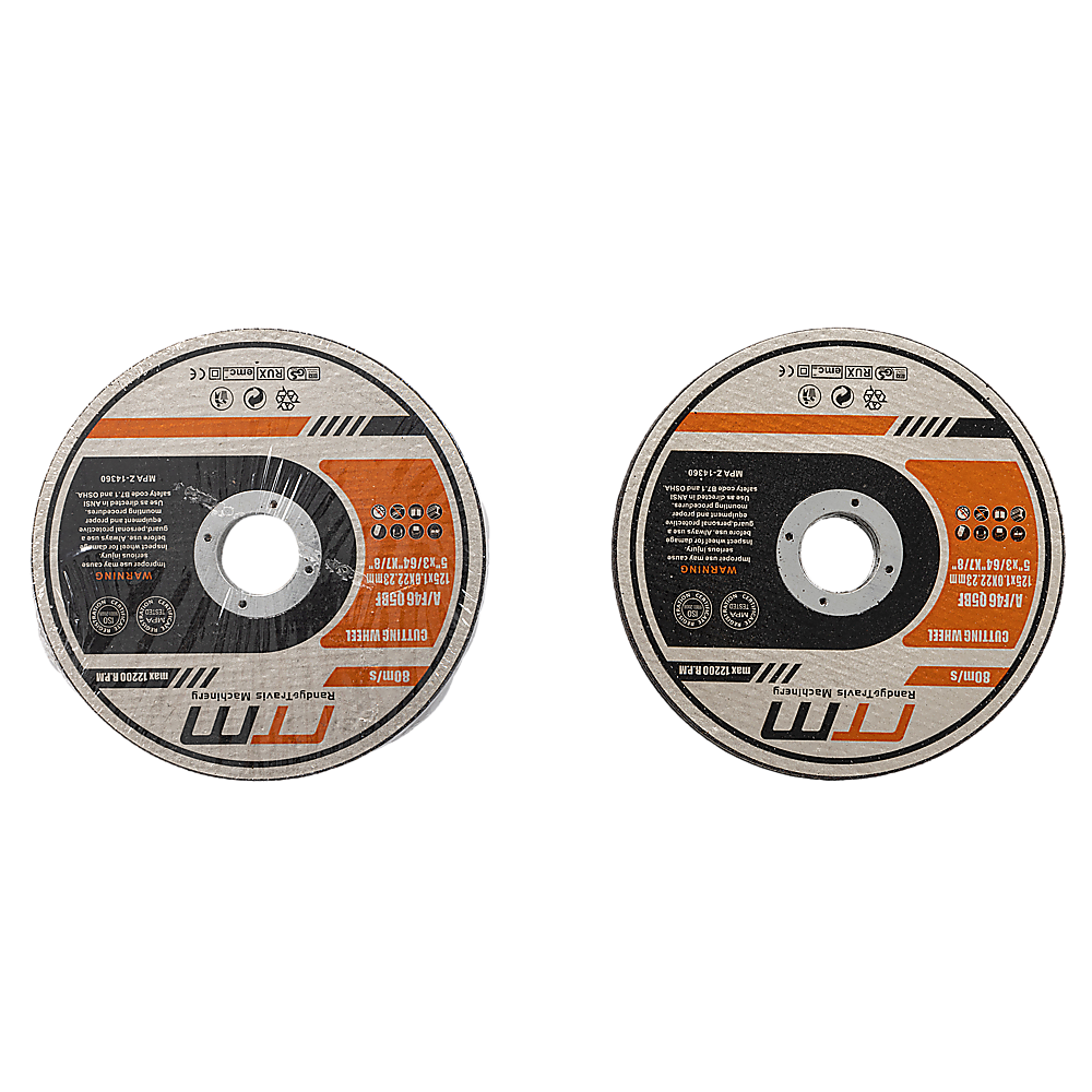 100-Pack 125mm (5 Inch) Metal Cutting Discs for Angle Grinder - Thin & Durable Cut Off Wheels - Perfect for Metalworking, DIY Projects & Construction