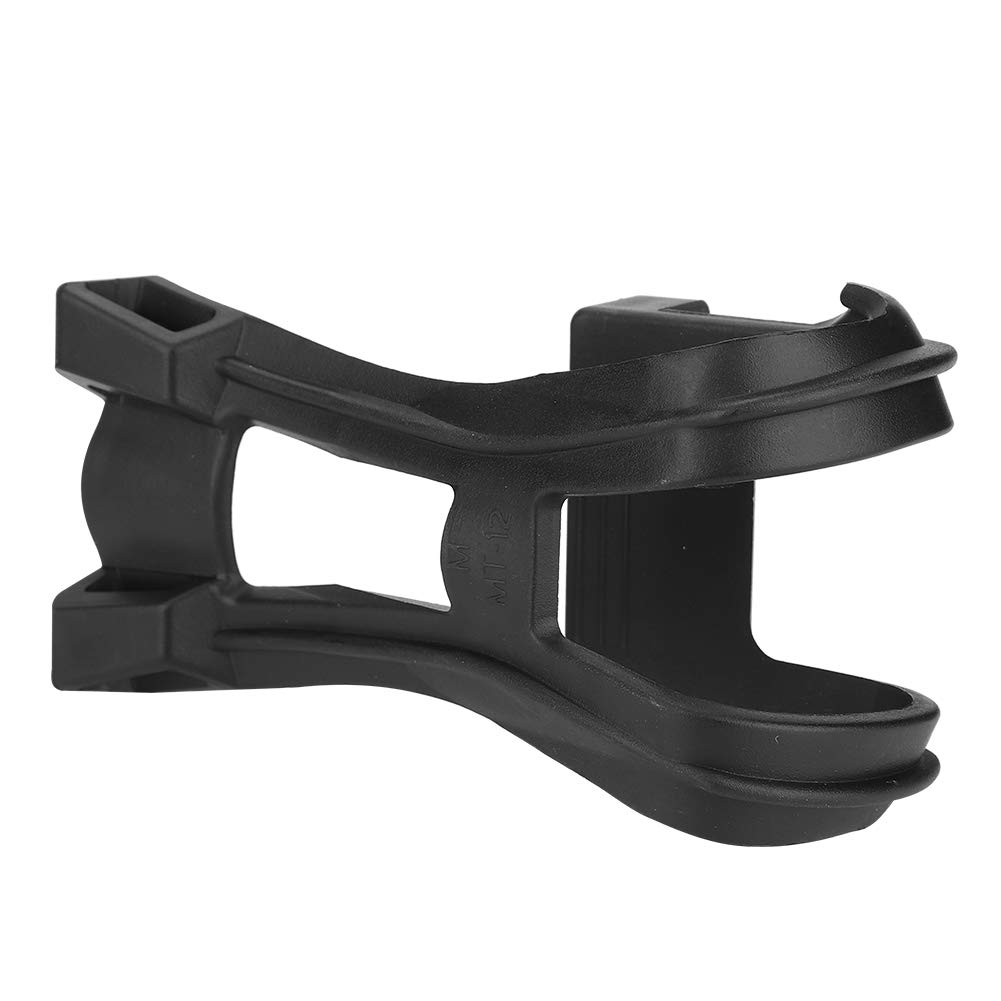 Keenso Adjustable Anti-Slip Plastic Toe Clips for Bikes - 1 Pair Black Pedal Accessories with Secure Belt | Perfect for Road Bikes, Mountain Bikes & Indoor Cycling