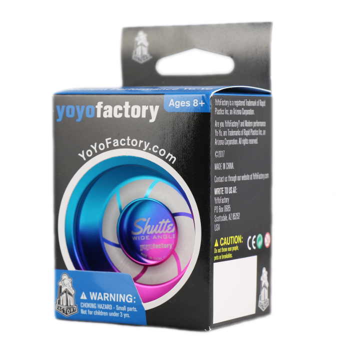 YoYoFactory Shutter Wide Angle Professional Yo-Yo for Beginners & Advanced Players - Perfect for Tricks, Competitions & Outdoor Play