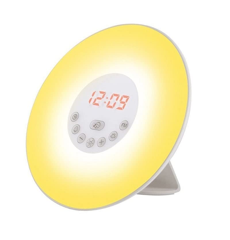 LloydsPharmacy SAD Light Therapy Lamp - Best for Seasonal Affective Disorder Treatment & Wake-Up Light with Alarm Radio | Improve Mood & Energy for Home, Office, or Bedroom Use