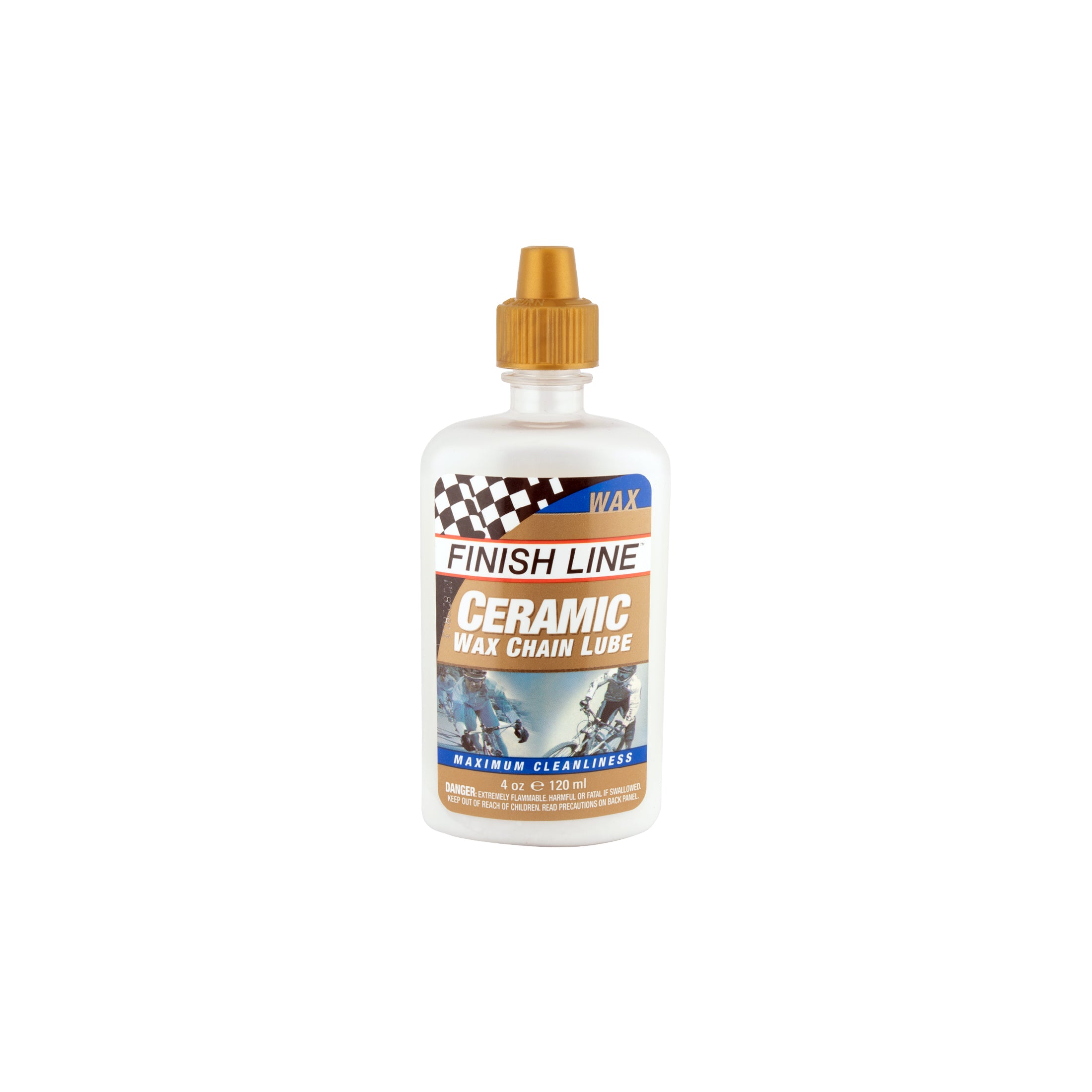 Finish Line Ceramic Wax Chain Lube - Premium Bicycle Chain Lubricant for Smooth, Quiet Riding - Ideal for Road Bikes, Mountain Bikes & Commuting