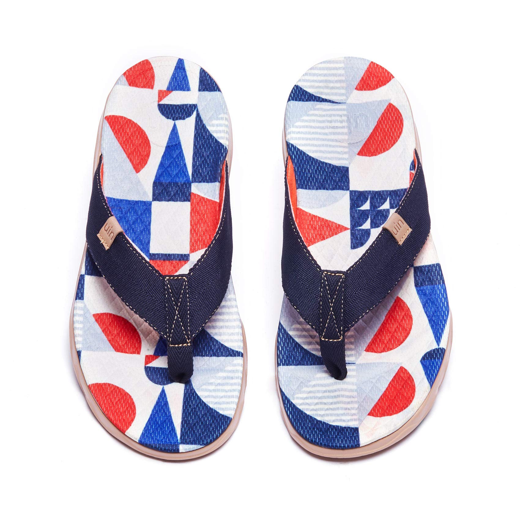 UIN Women's Flip Flops - Comfortable Non-Slip Thong Sandals for Beach, Summer & Travel | Art Painted Casual Slippers for Walking, Poolside & Vacation Outfits