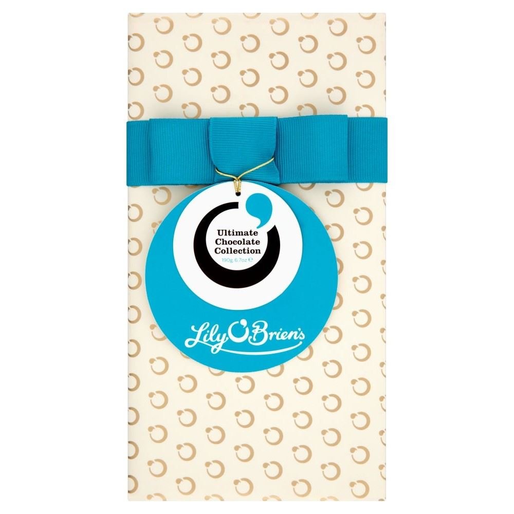 Lily O'Briens Handcrafted Premium Chocolates Gift Box - 6 Pack (190g Each) | Gourmet Chocolate Assortment for Holidays, Birthdays & Corporate Gifts