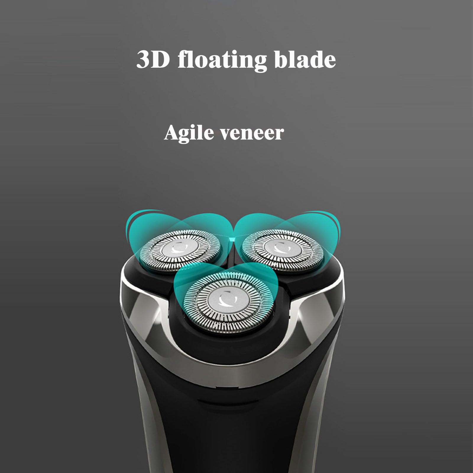 Snapbuy 4D Rotary Electric Razor for Men - Rechargeable Cordless Shaver with Precision Blades, Smooth & Fast Facial Hair Trimmer - Perfect for Travel, Gym, and Daily Grooming at Home or Office (1 Pack)