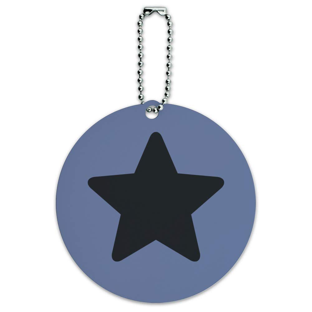 Steven Universe Amethyst Star Round Luggage ID Tag - Durable Suitcase & Carry-On Baggage Identifier for Travel Accessories | Perfect for Kids Backpacks, School Bags, and Vacation Trips