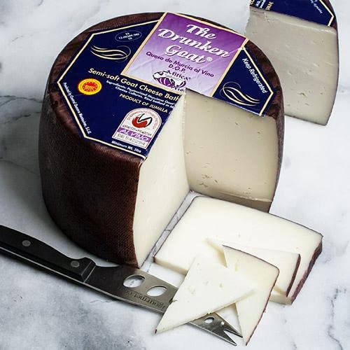 Premium Spanish Cheese Tasting Gift Box - Authentic Manchego, Mahon Reserva, Idiazabal & Murcia al Vino Cheeses from Spain - Includes Mini Toast Crackers & Cheese Knife - Perfect for Wine Pairing, Charcuterie Boards & Gourmet Gifts