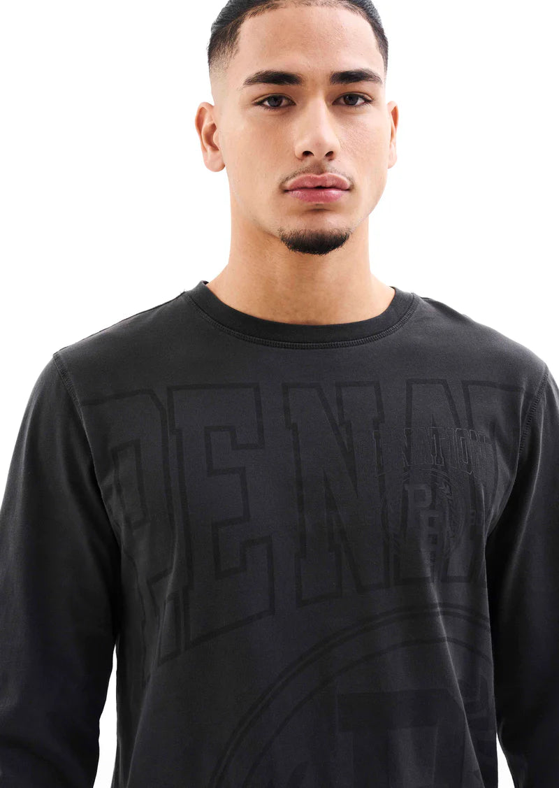 ACE HIGH Long Sleeve T-Shirt in Black | Premium Cotton Men's Casual Tee for Everyday Wear & Street Style