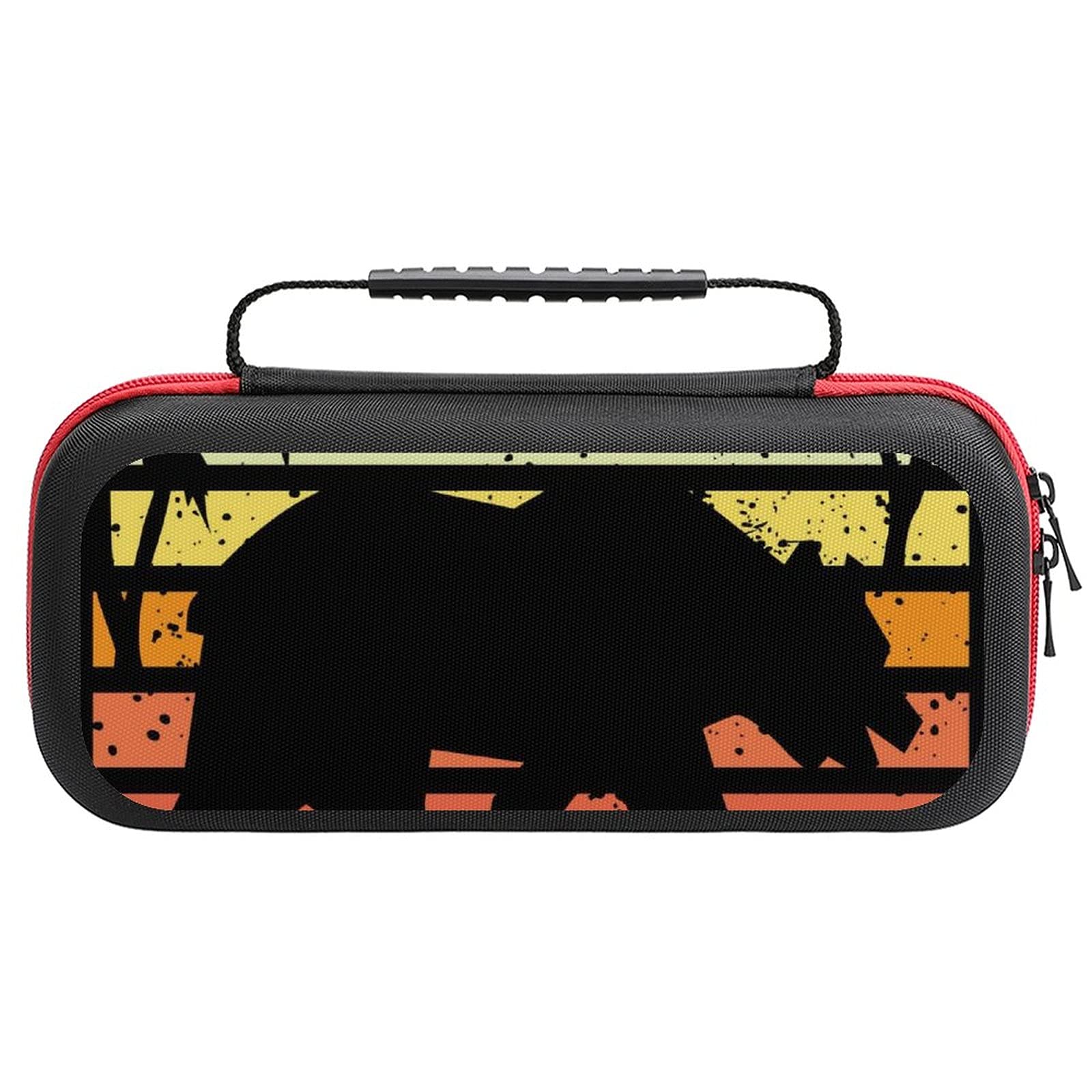 Vintage California Bear Printed Travel Case for Nintendo Switch Lite & Accessories - Portable Storage Bag for Gaming, Commuting, and Outdoor Adventures
