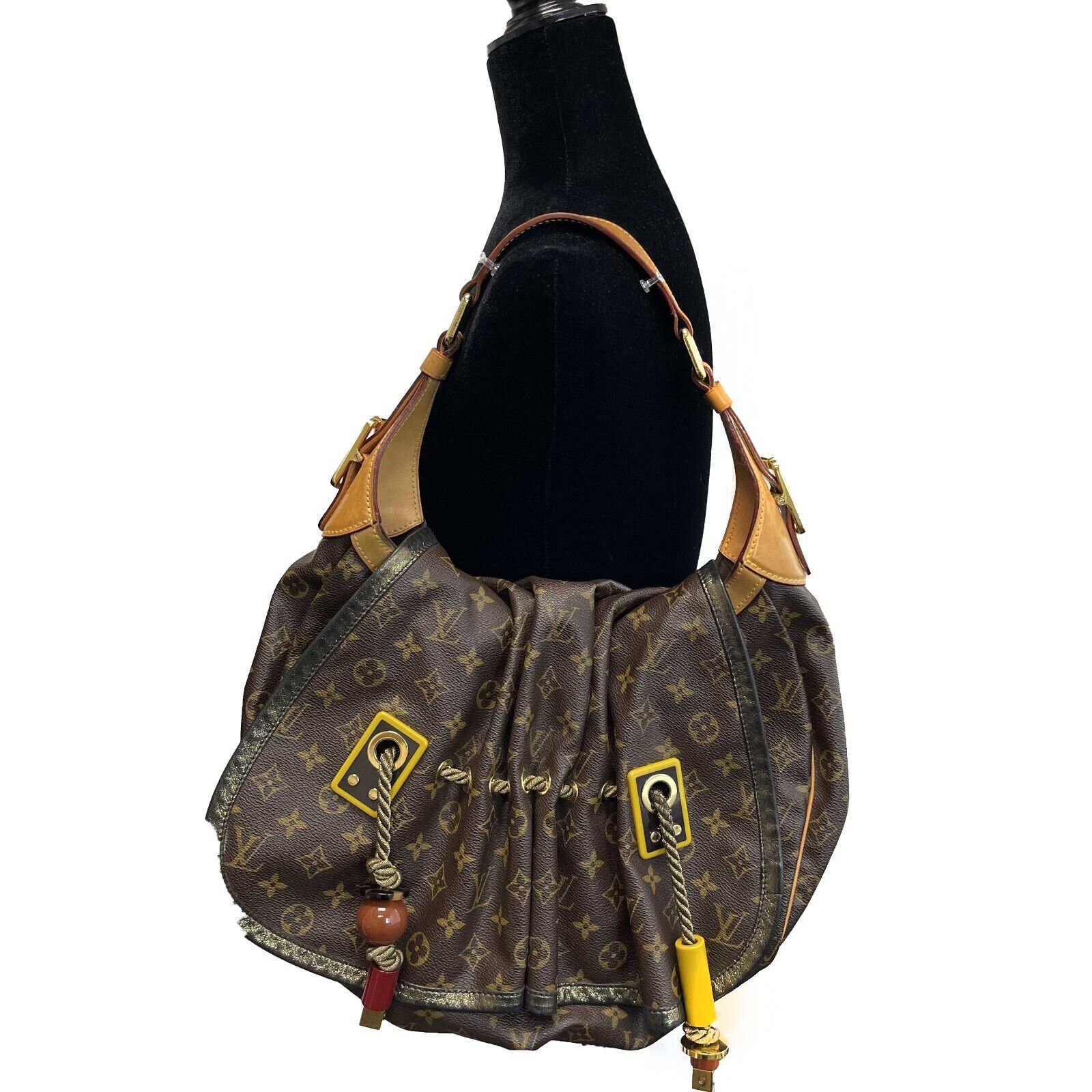 Louis Vuitton Limited Edition Kalahari GM Monogram Canvas Shoulder Bag - Brown Luxury Designer Handbag for Women, Perfect for Travel, Work & Everyday Use