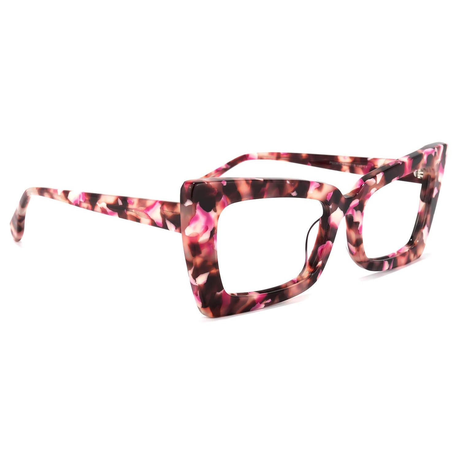 Zeelool Retro Thick Blue Light Blocking Glasses for Women | Acetate Rectangle Frame (VFP0236) | Computer & Reading Glasses for Office & Home Use