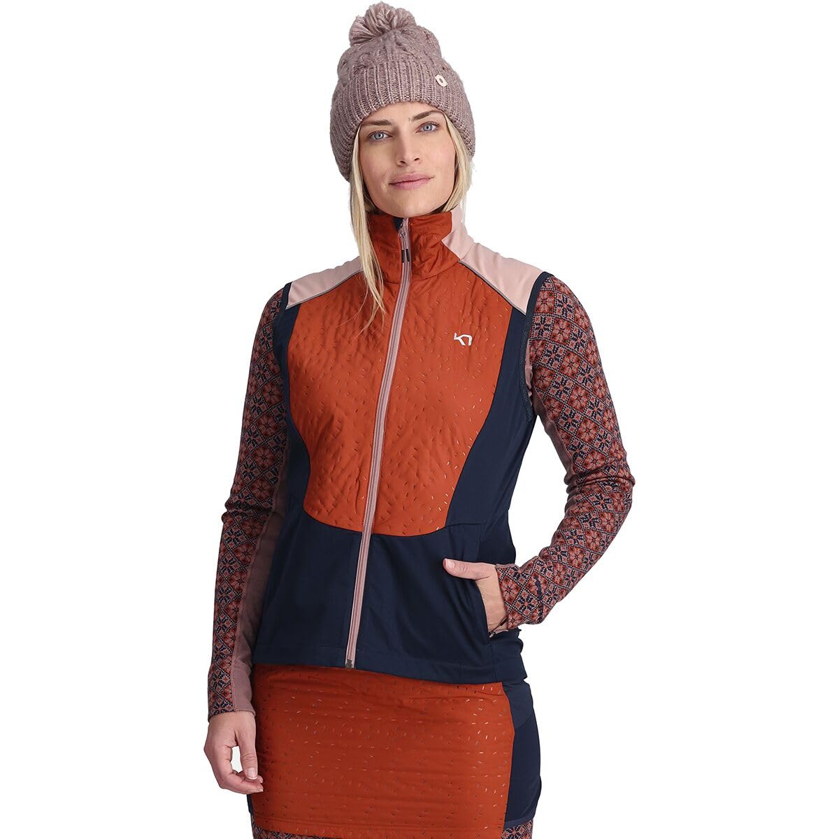Kari Traa Tirill Thermal Vest for Women - Lightweight Warm Fleece Lined Winter Base Layer for Skiing, Hiking & Outdoor Activities
