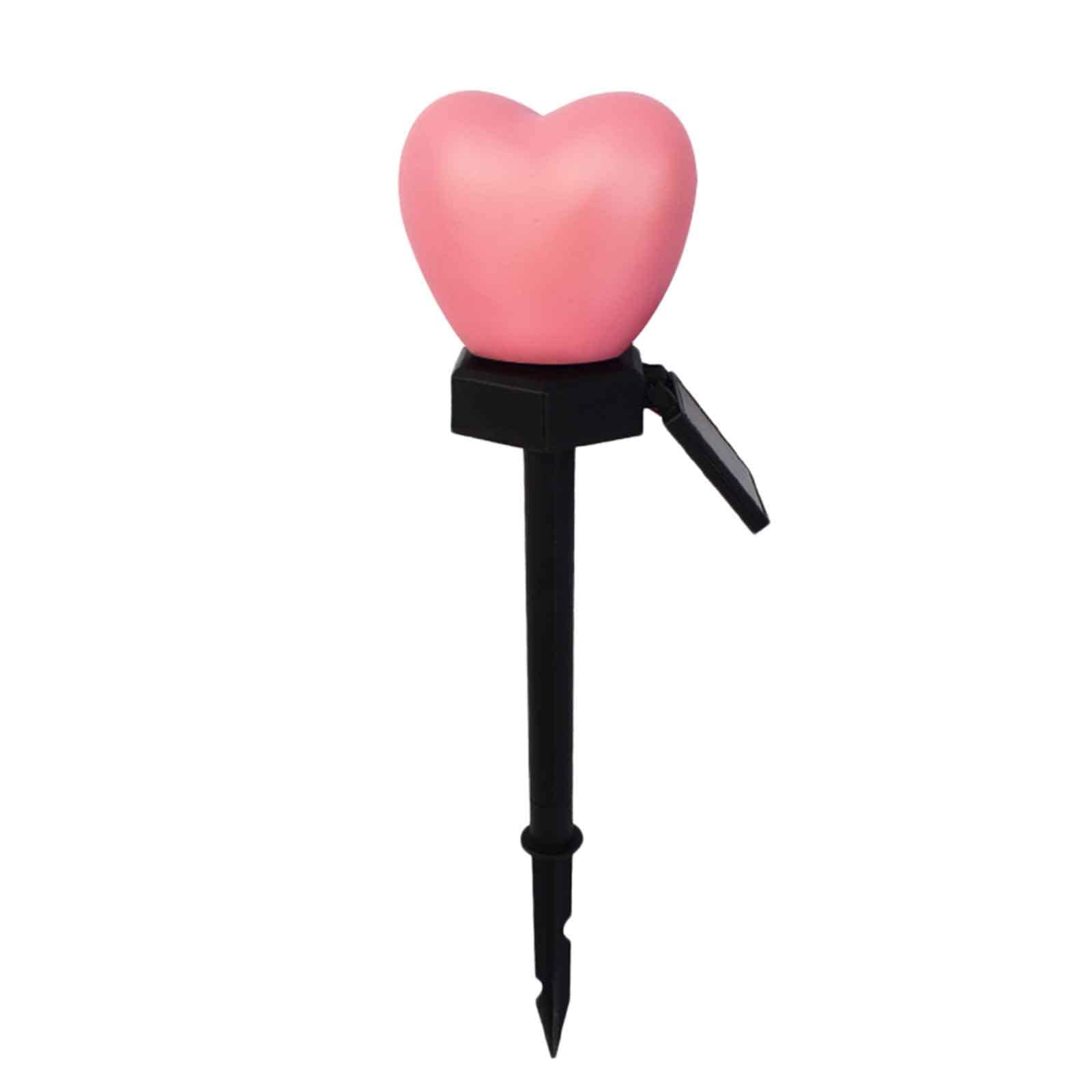 Purple Solar LED Christmas Ornaments & Valentine's Day Outdoor Garden Stakes - Solar Powered Lawn Decorations for Holiday Tree Lights, Yard Statues & Figurines - Perfect for Christmas Decor, Valentine's Day Gifts & Year-Round Garden Lighting