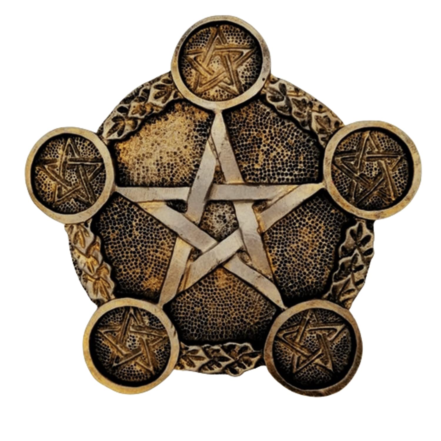 Morin 5-Candle Table Holder with Pentagram Base - 18cm Elegant Candlestick for Centerpiece & Home Decor | Perfect for Weddings, Parties & Gothic Themed Events