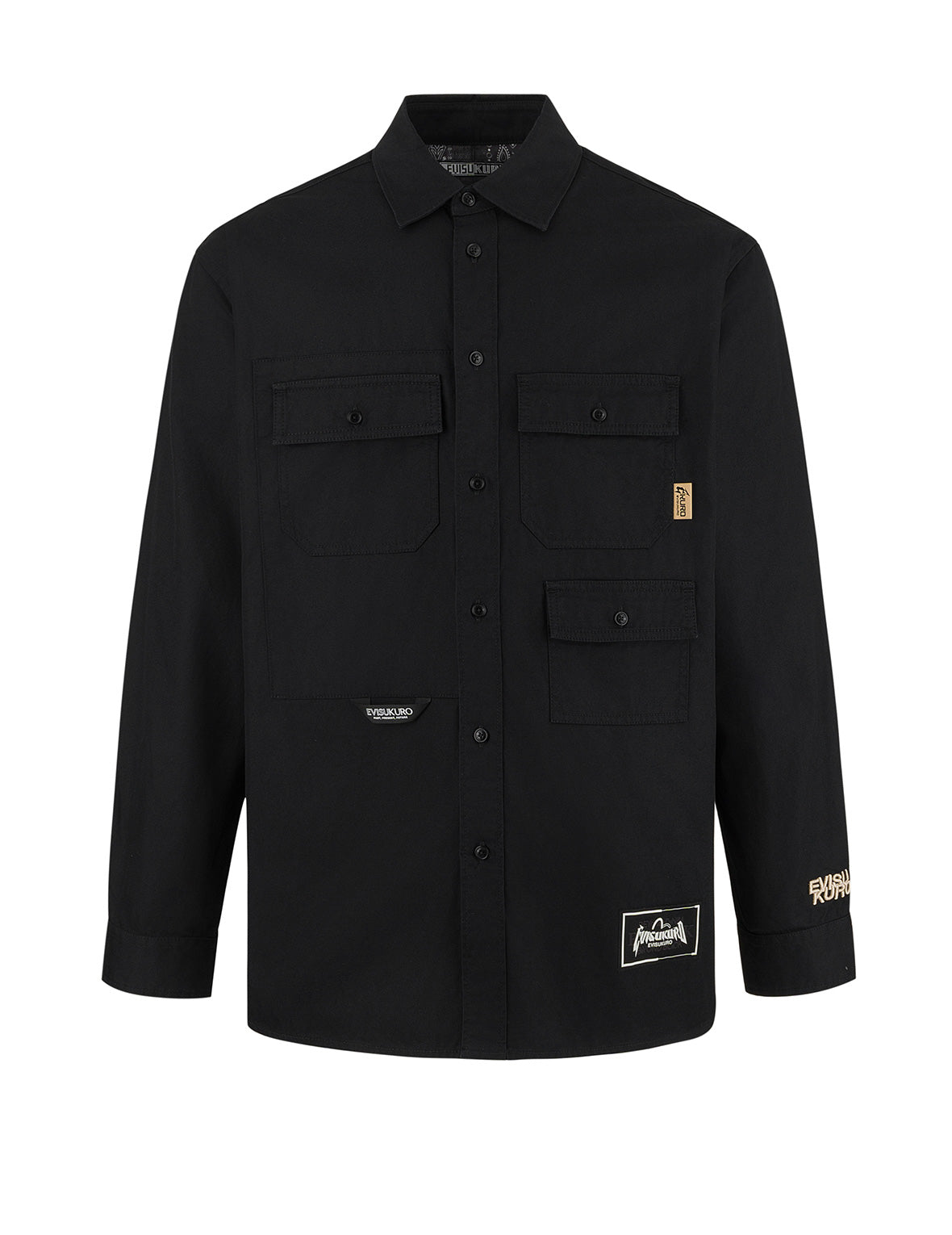 Multi-Pocket Relaxed Fit Long Sleeve Shirt for Men - Comfortable Casual & Outdoor Wear