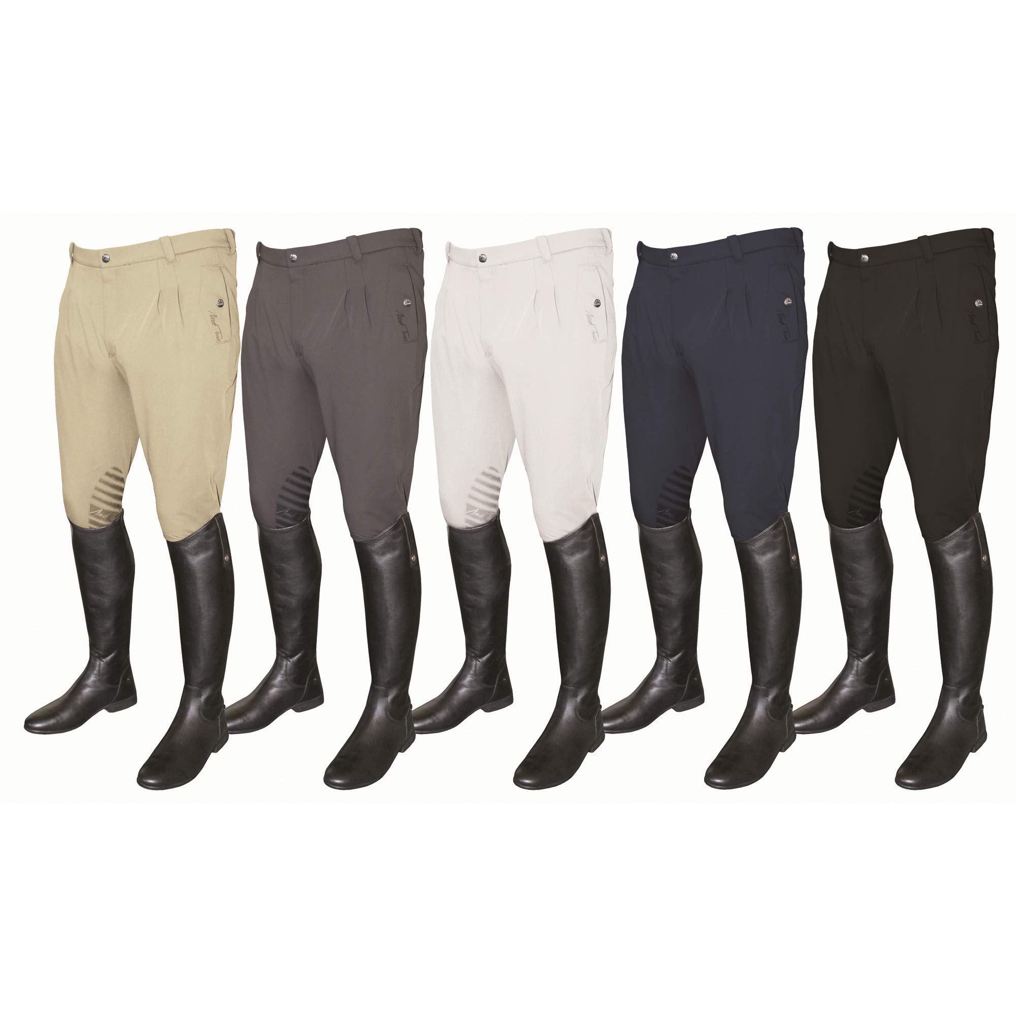 Mark Todd Men's Coolmax Grip Breeches - Breathable Riding Pants for Equestrian & Horseback Riding | Perfect for Show Jumping, Dressage & Stable Work
