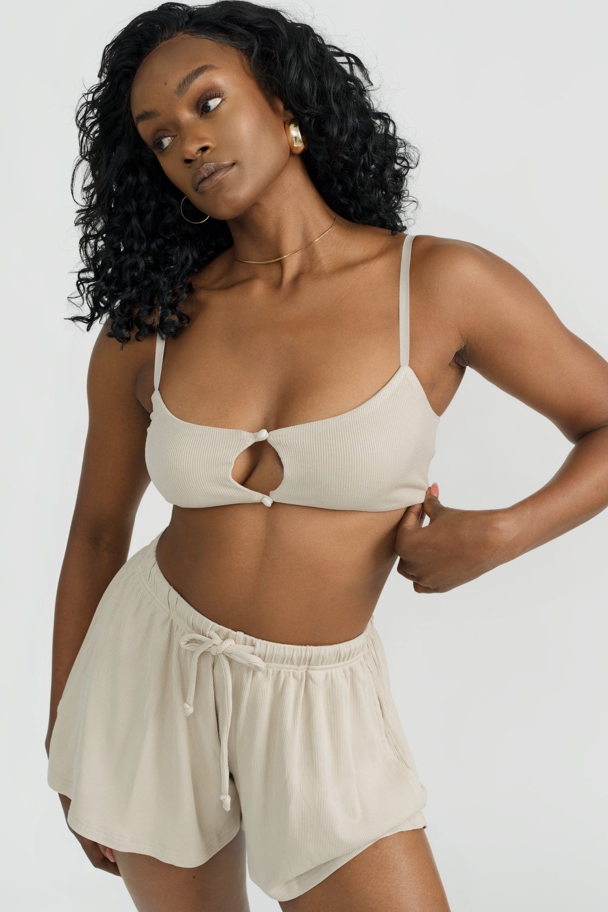 Emmie Bralette - Comfortable Wireless Bra for Women, Soft Coconut Fiber Material - Perfect for Yoga, Lounge & Everyday Wear