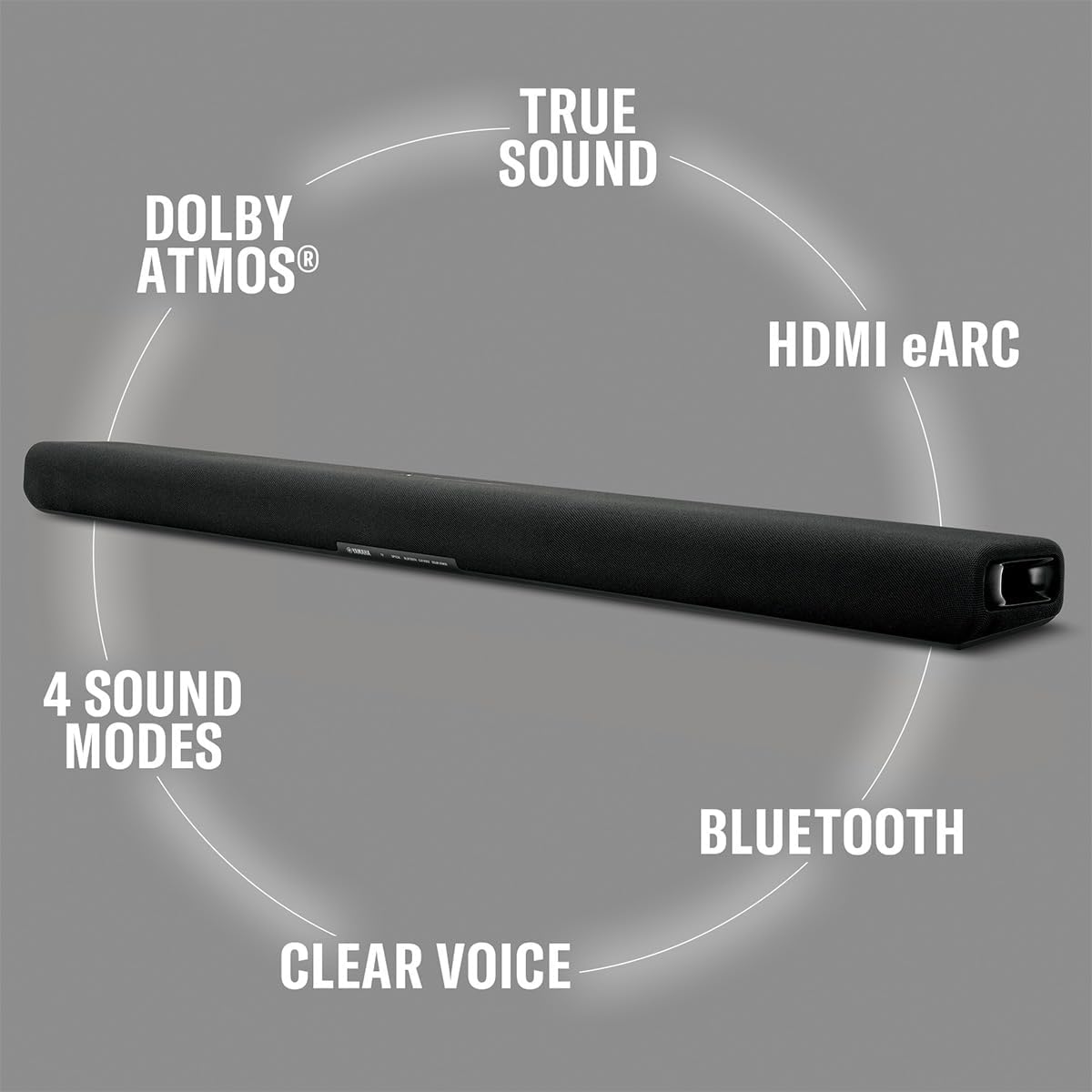 Yamaha SR-B30A Dolby Atmos Sound Bar with Built-in Subwoofers - Immersive Home Theater Audio System for Movies, Music & Gaming (Black)