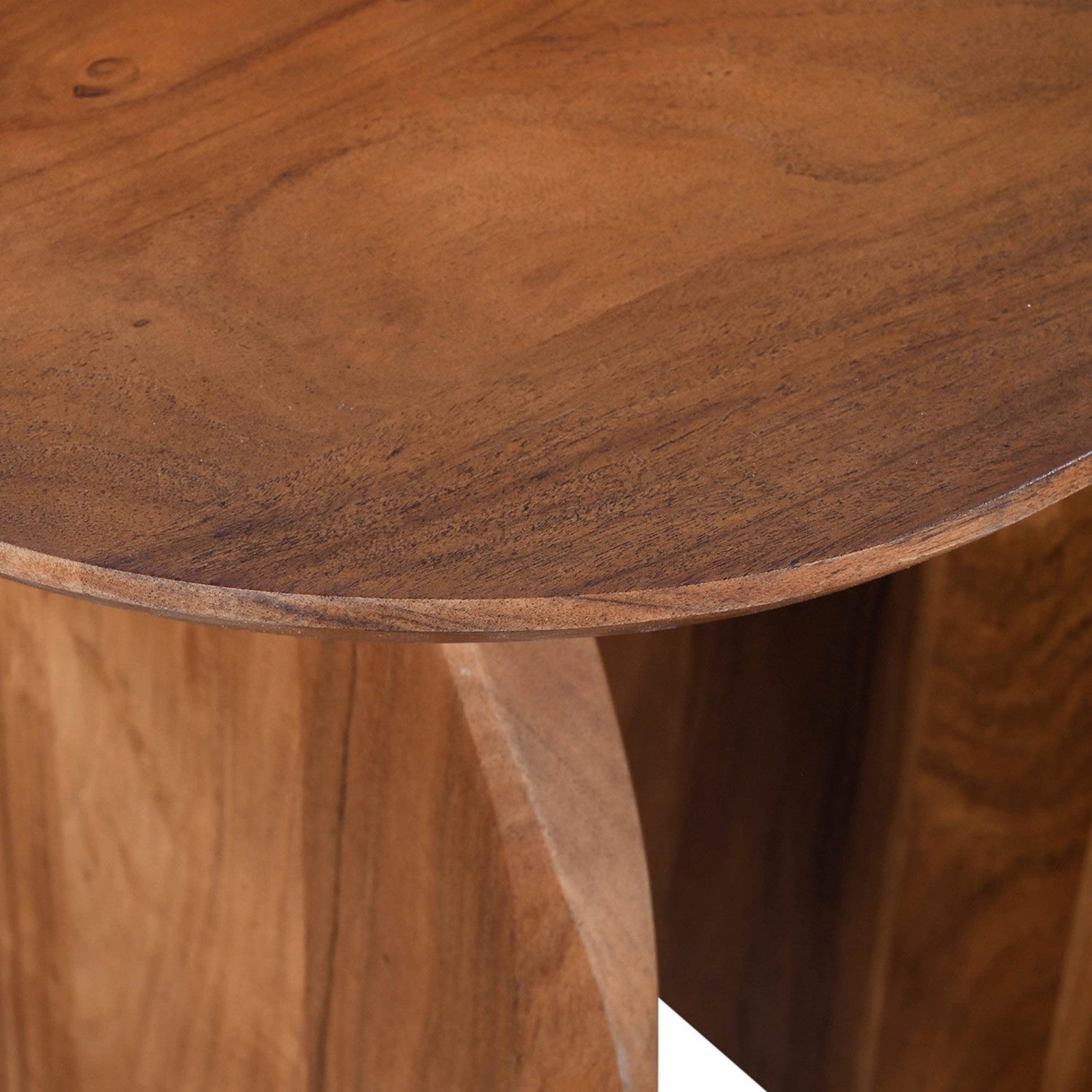 Brikka Modern Side Table - Brown Wooden End Table for Living Room, Bedroom, or Office - Perfect for Coffee, Books, and Decor