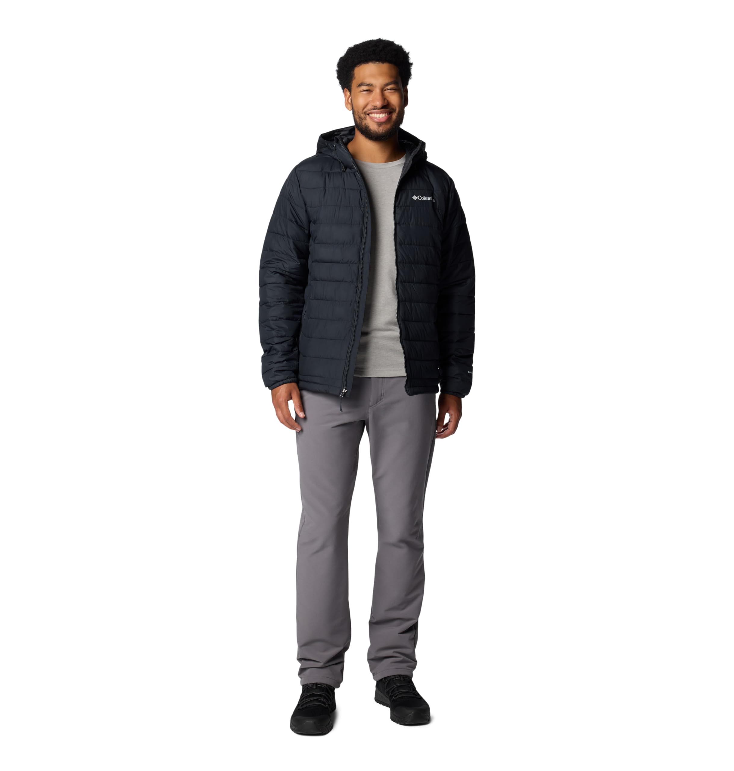 Columbia Men's Powder Lite Hooded Jacket - Lightweight Waterproof Winter Jacket for Skiing, Hiking & Outdoor Activities