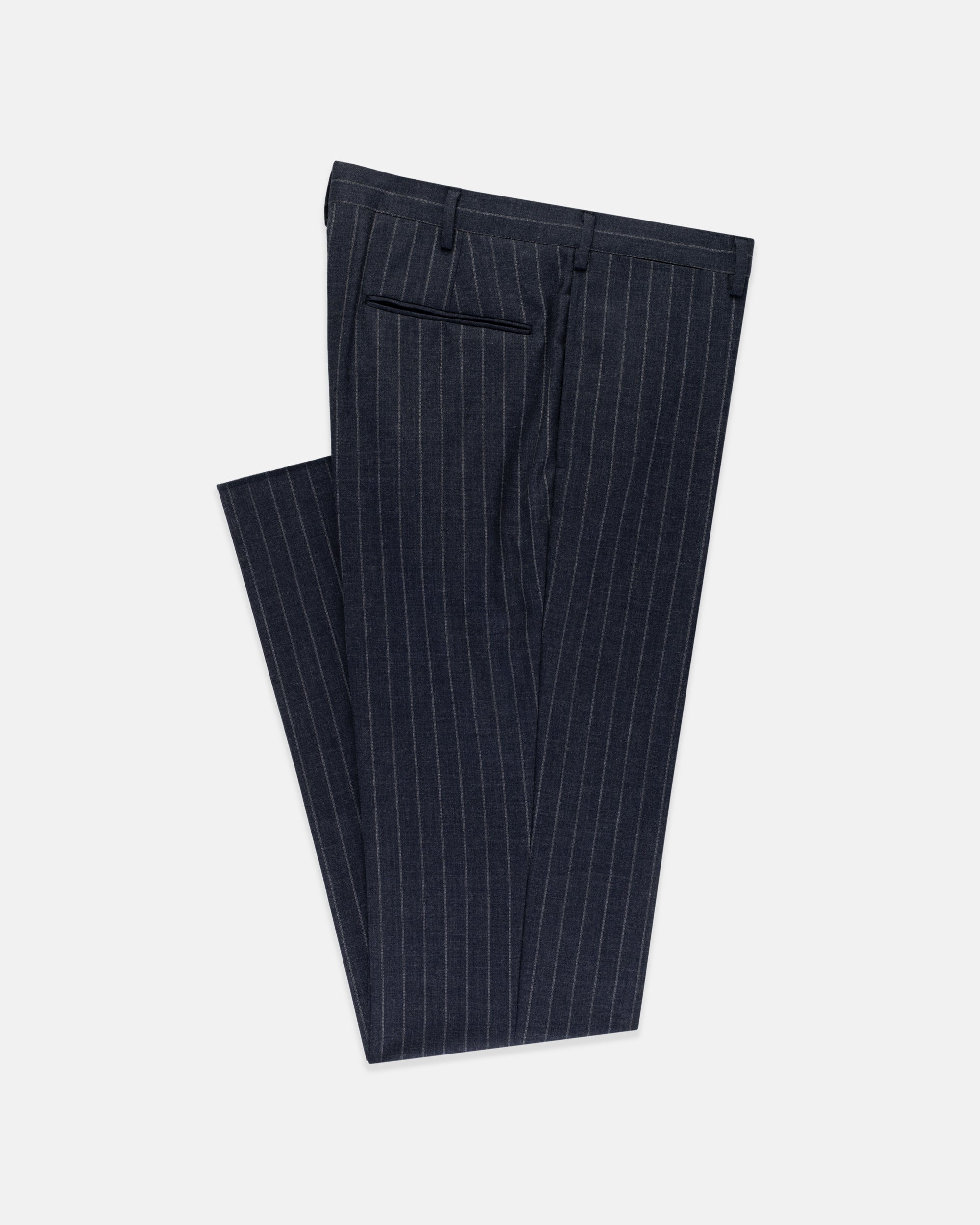 Trim Fit Chalk Stripe Suit for Men - Slim Fit Business Suit Jacket & Pants Set - Perfect for Office, Weddings, and Formal Events