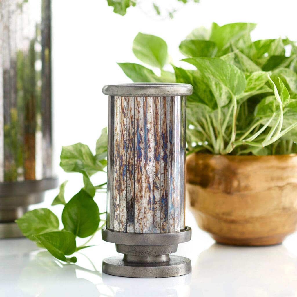 Cyan Design 09944 Kensington Vase - Small Nickel Home Decor for Living Room, Dining Table & Office Desk Centerpiece