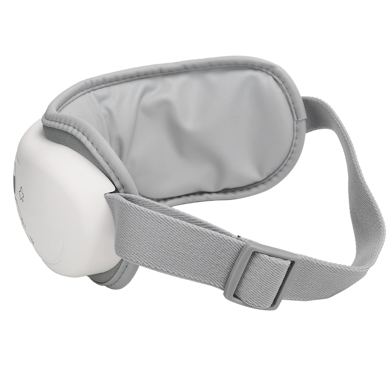 Zerodis Rechargeable Eye Massager with Heat, Compression & Music - Eye Protection for Kids & Adults - Perfect for Relaxation, Stress Relief & Sleep (White)