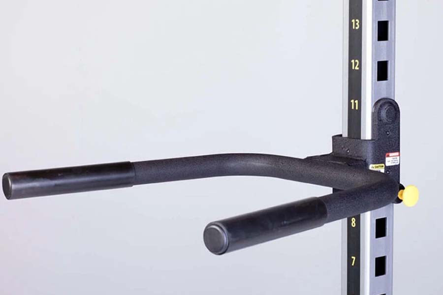 Warrior Dip Handles - Heavy Duty Weight Rack Attachment for Pull Ups, Dips & Bodyweight Training - Perfect for Home Gym & CrossFit Workouts