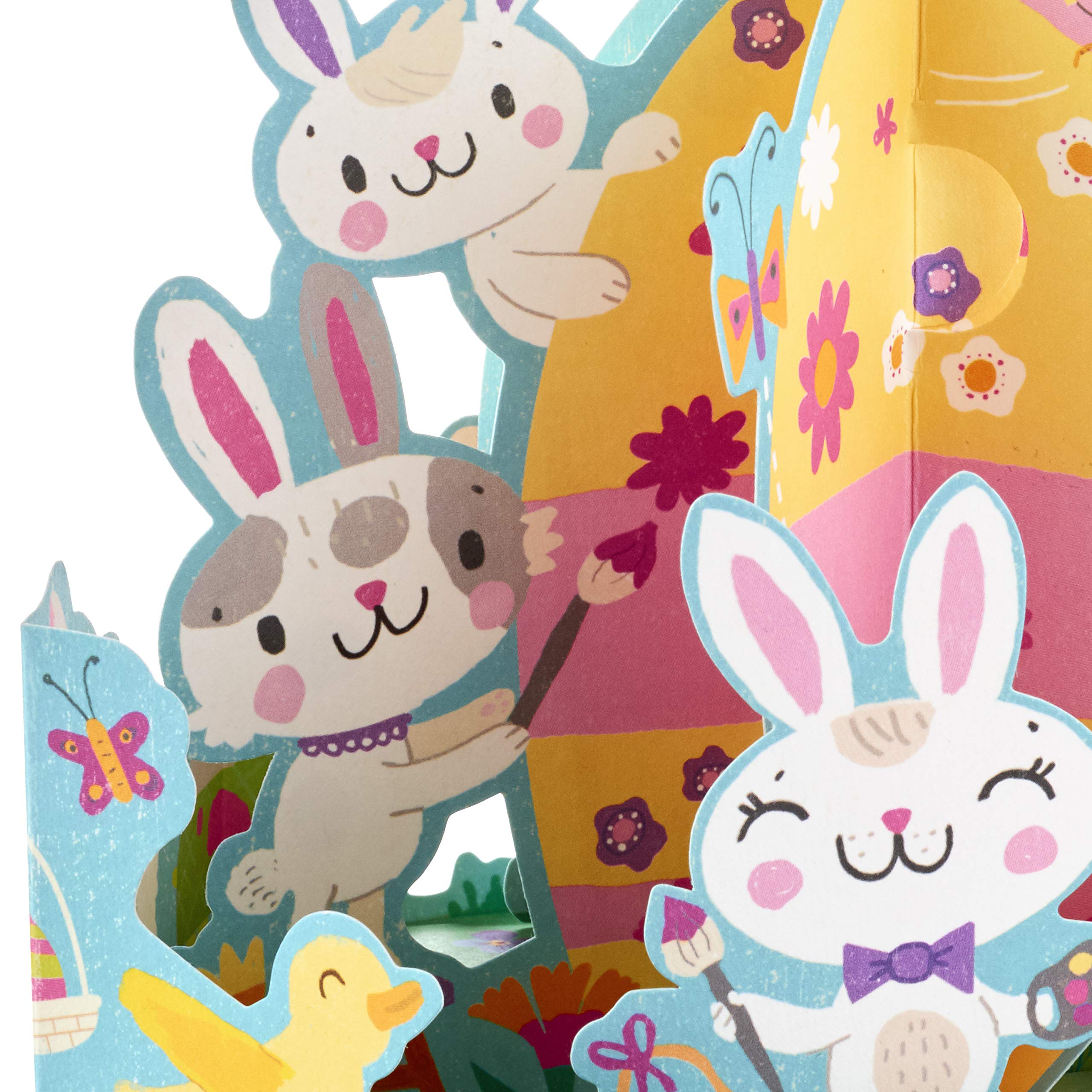 Hallmark Pop Up Easter Card with Displayable Woodland Creatures - Perfect for Easter Greetings, Spring Decor & Gift Giving