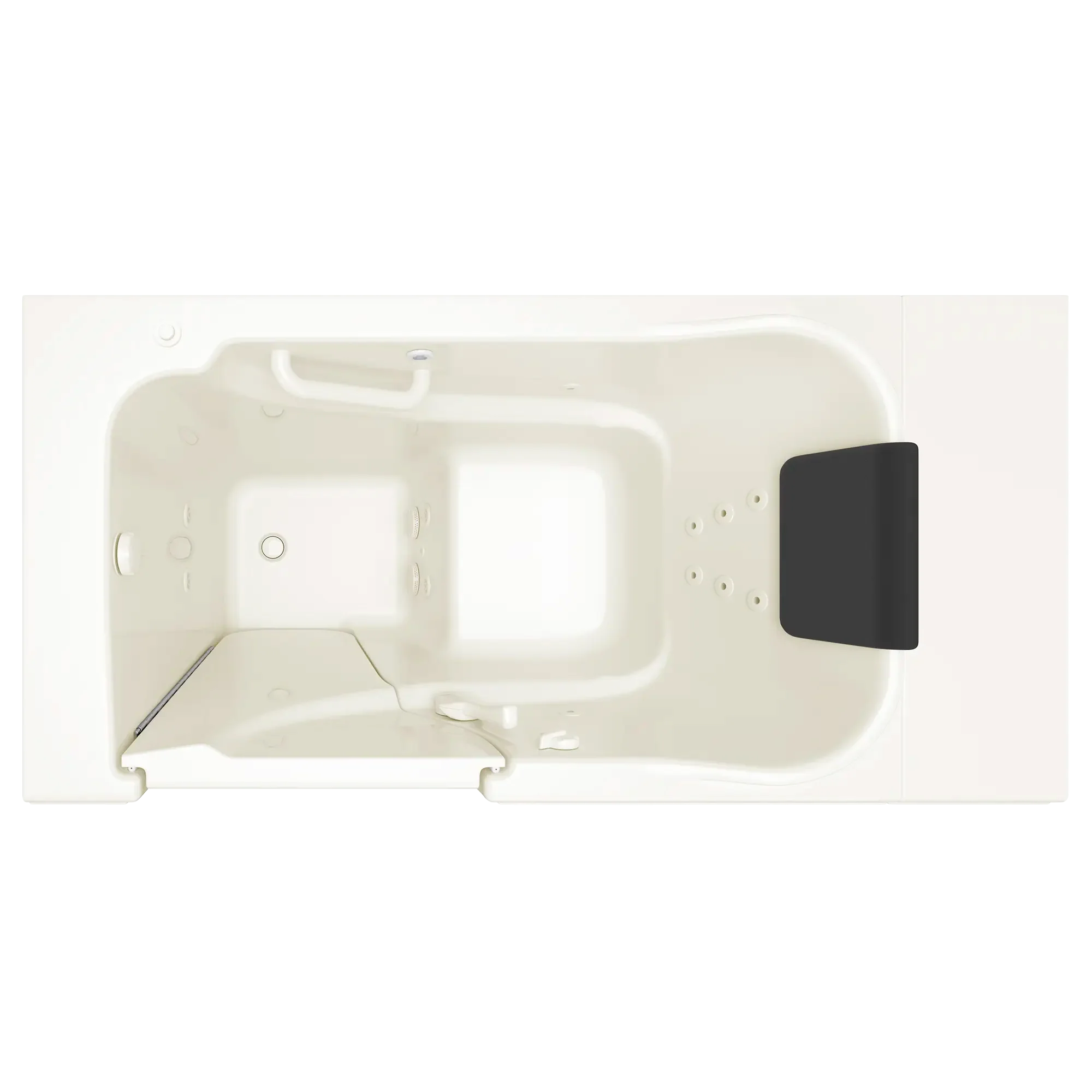 Premium 30 x 52 Inch Gelcoat Walk-in Bathtub with Whirlpool System - Left Hand Drain - Ideal for Seniors & Mobility Needs - Spa-Like Relaxation at Home