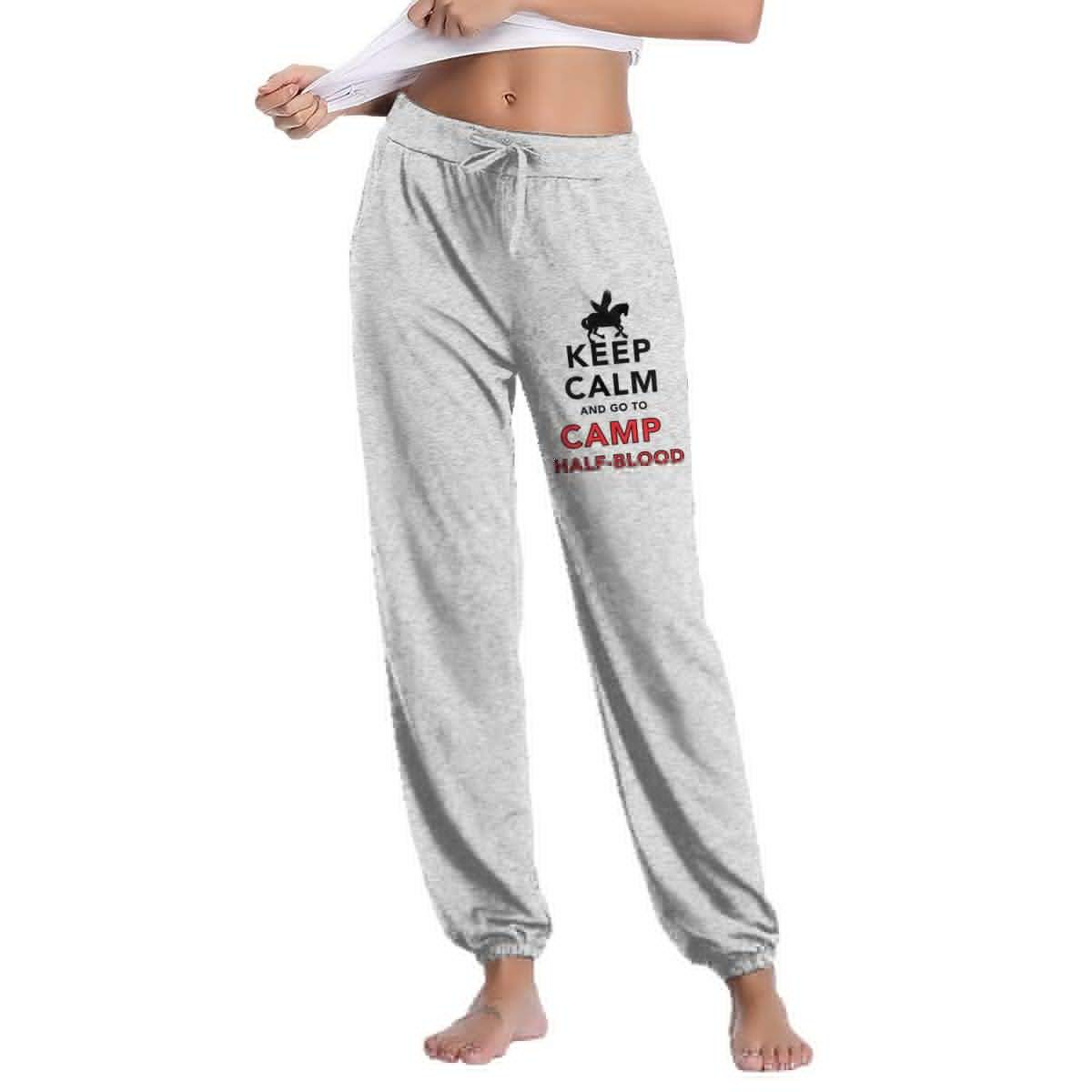 Geeboomee Women's Camp Half Blood Sweatpants - Cozy for Hiking & Lounge