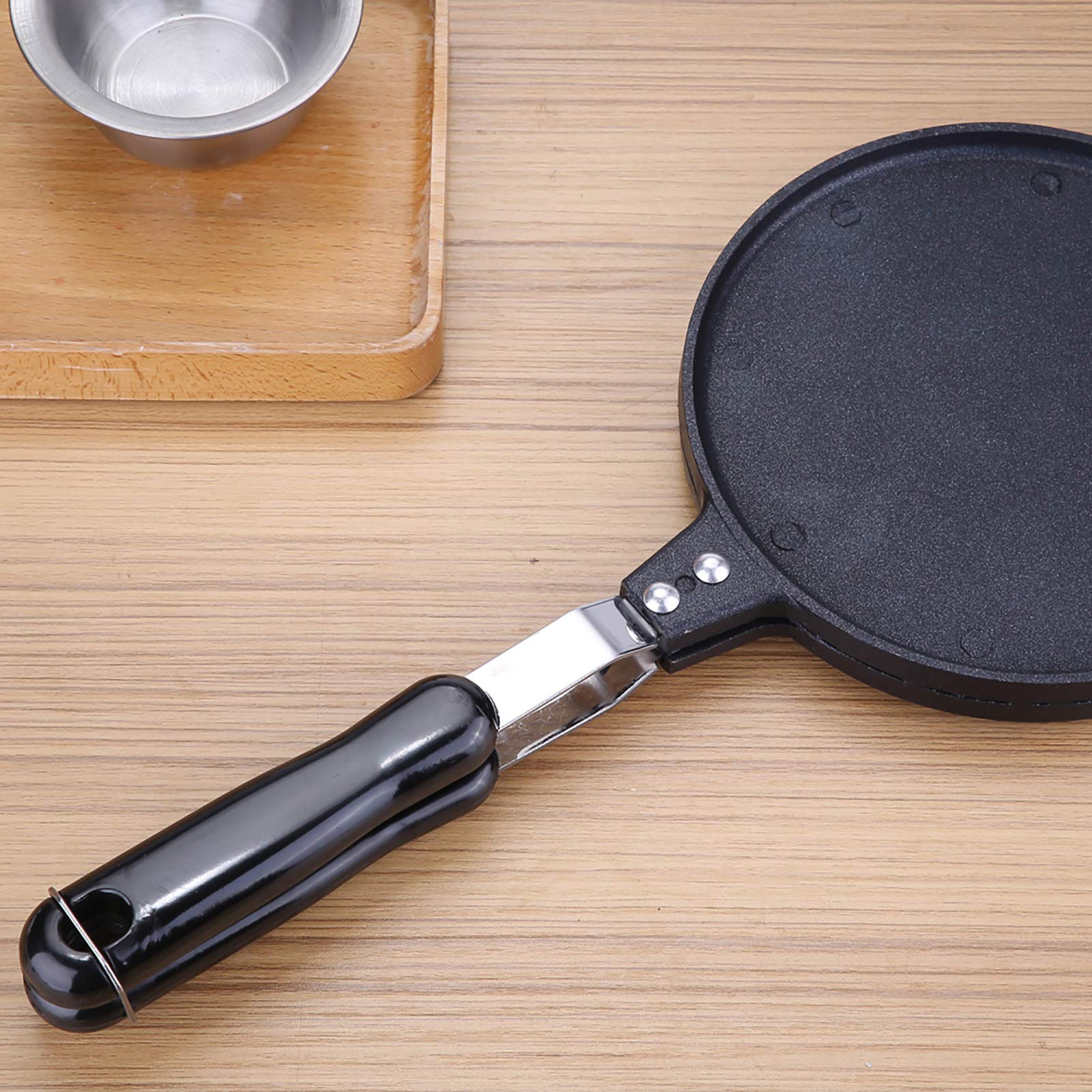 Nonstick Waffle Cone Maker - Electric Waffle Iron for Homemade Ice Cream Cones, Egg Rolls & Sweet Wafers - Perfect Kitchen Baking Tool for Gas Stove & Home Use - Great for Parties, Desserts & DIY Treats