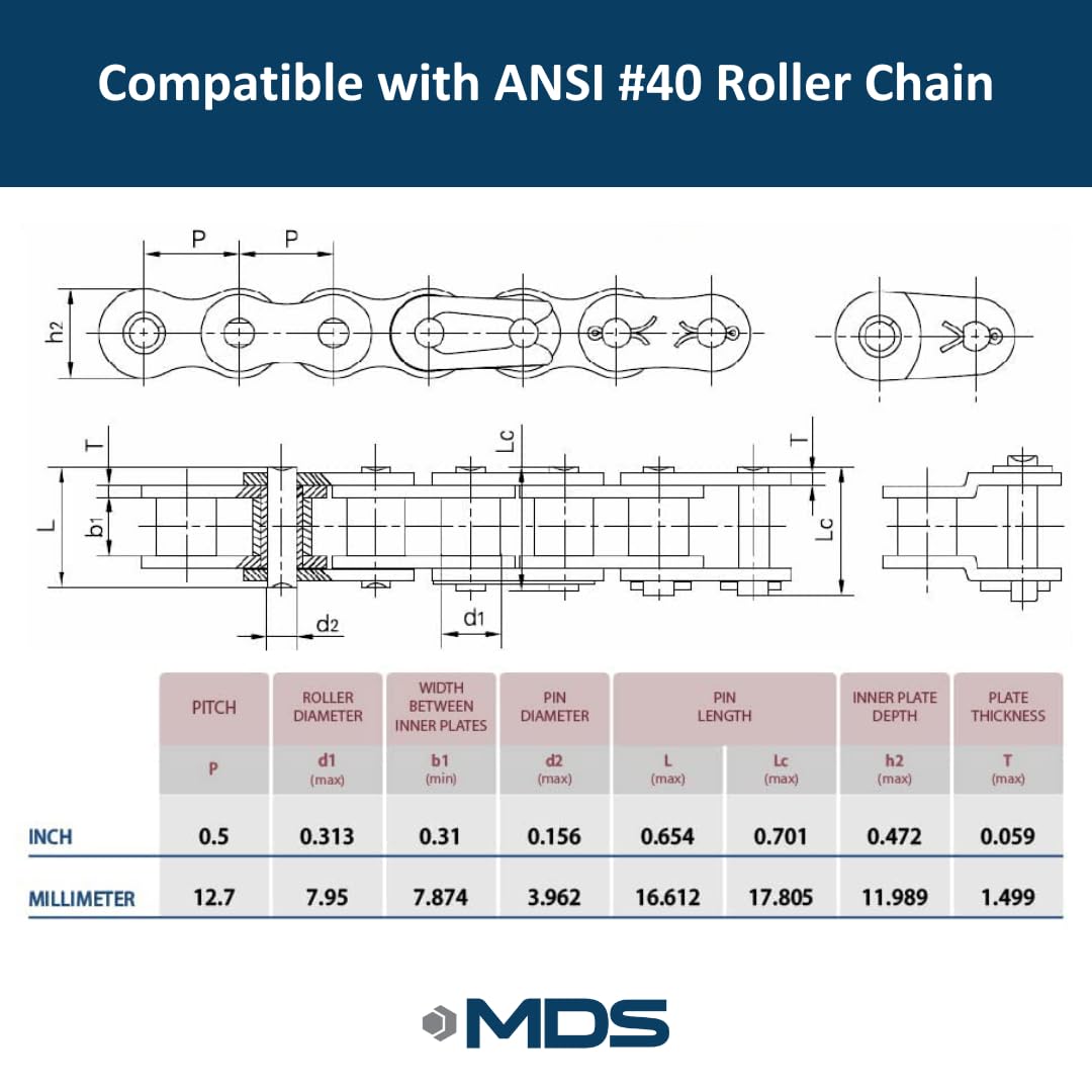 40BS16-1 Finish Bore Sprocket - 16 Teeth, 1