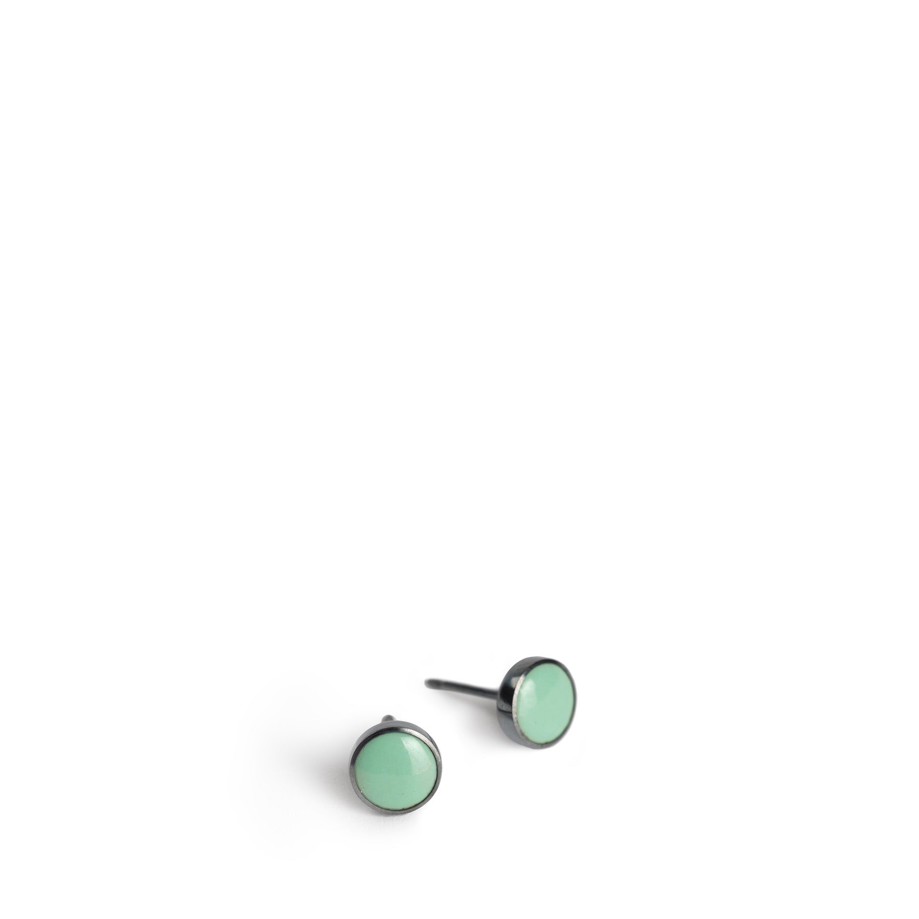 Frances Post Earrings in Mist - Elegant Silver Stud Earrings for Women, Minimalist Jewelry Gift for Her | Perfect for Everyday Wear, Office, and Special Occasions