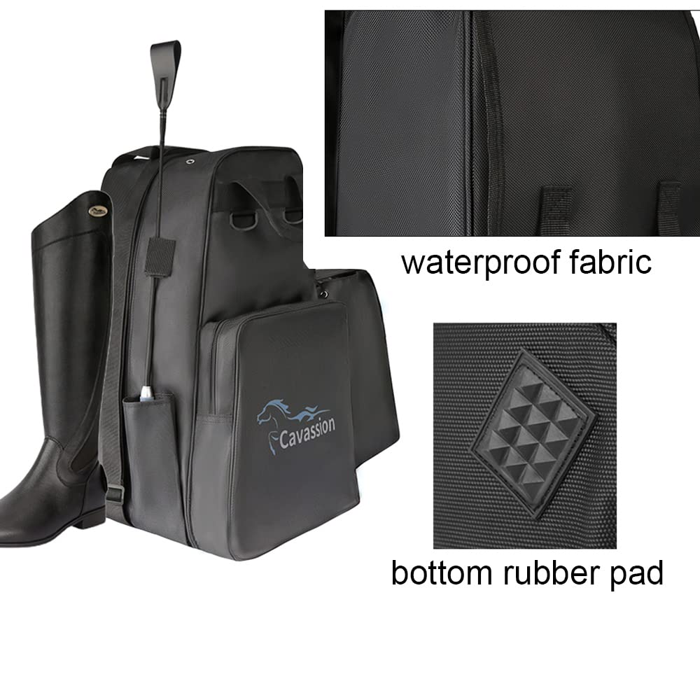 WINTENT Equestrian Tall Boot and Helmet Storage Bag - Waterproof Horse Riding Gear Organizer for Boots, Helmet & Accessories - Perfect for Competitions, Training & Stable Use