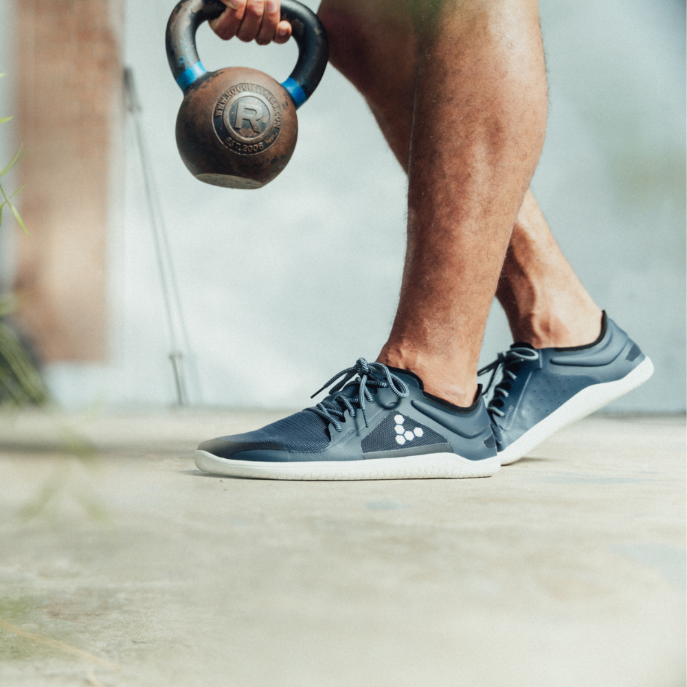 Vivobarefoot Primus Lite III Women's Barefoot Shoes - Navy Blue | Minimalist Running & Walking Shoes for Natural Movement | Gym, Trail & Everyday Wear (Clearance Sale)