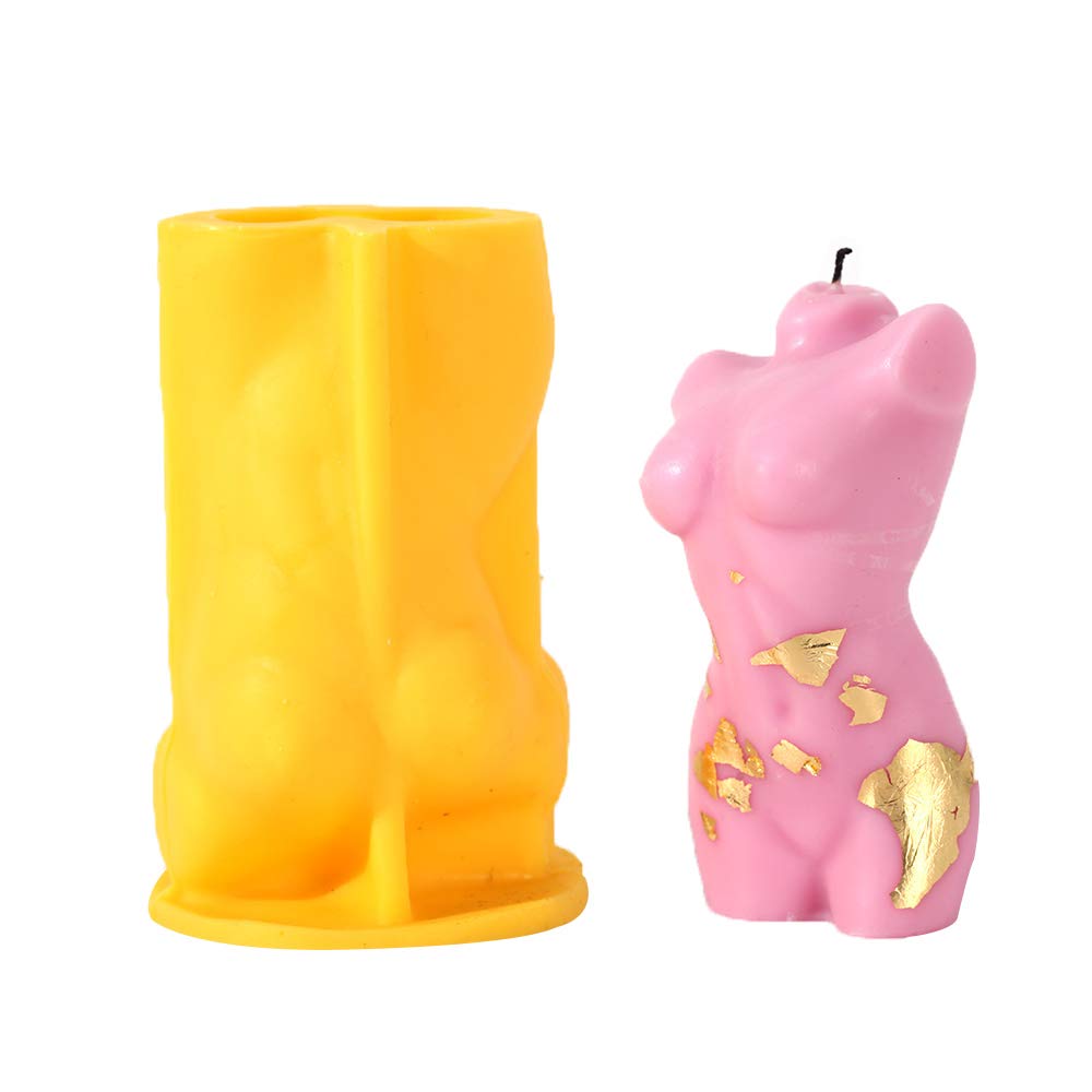 NICOLE 3D Silicone Female Body Mold for DIY Nude Candle Making - Perfect for Home Decor, Romantic Gifts & Spa Relaxation