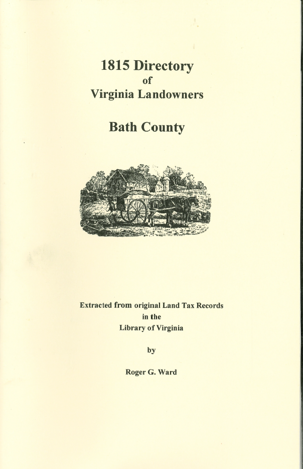 Bath County Virginia 1815 Landowners Directory - Genealogy Research & Historical Records for Ancestry & Family History