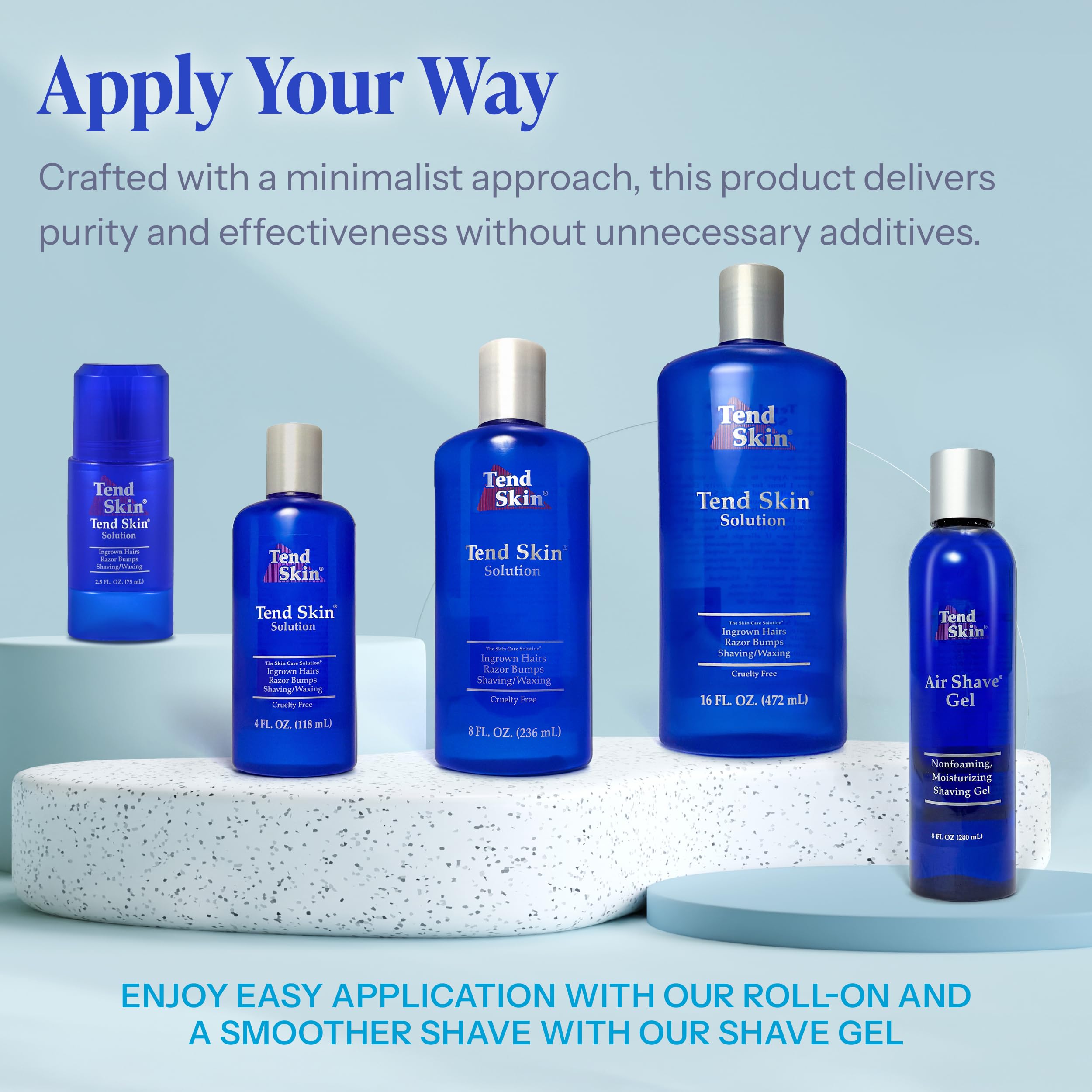 Tend Skin Razor Bump Solution - Refillable Roll-On for Razor Bumps, Ingrown Hair & Razor Burns - Post Shaving & Waxing Toner for Men & Women - 2.5 Oz - Perfect for Smooth Skin After Hair Removal & Waxing