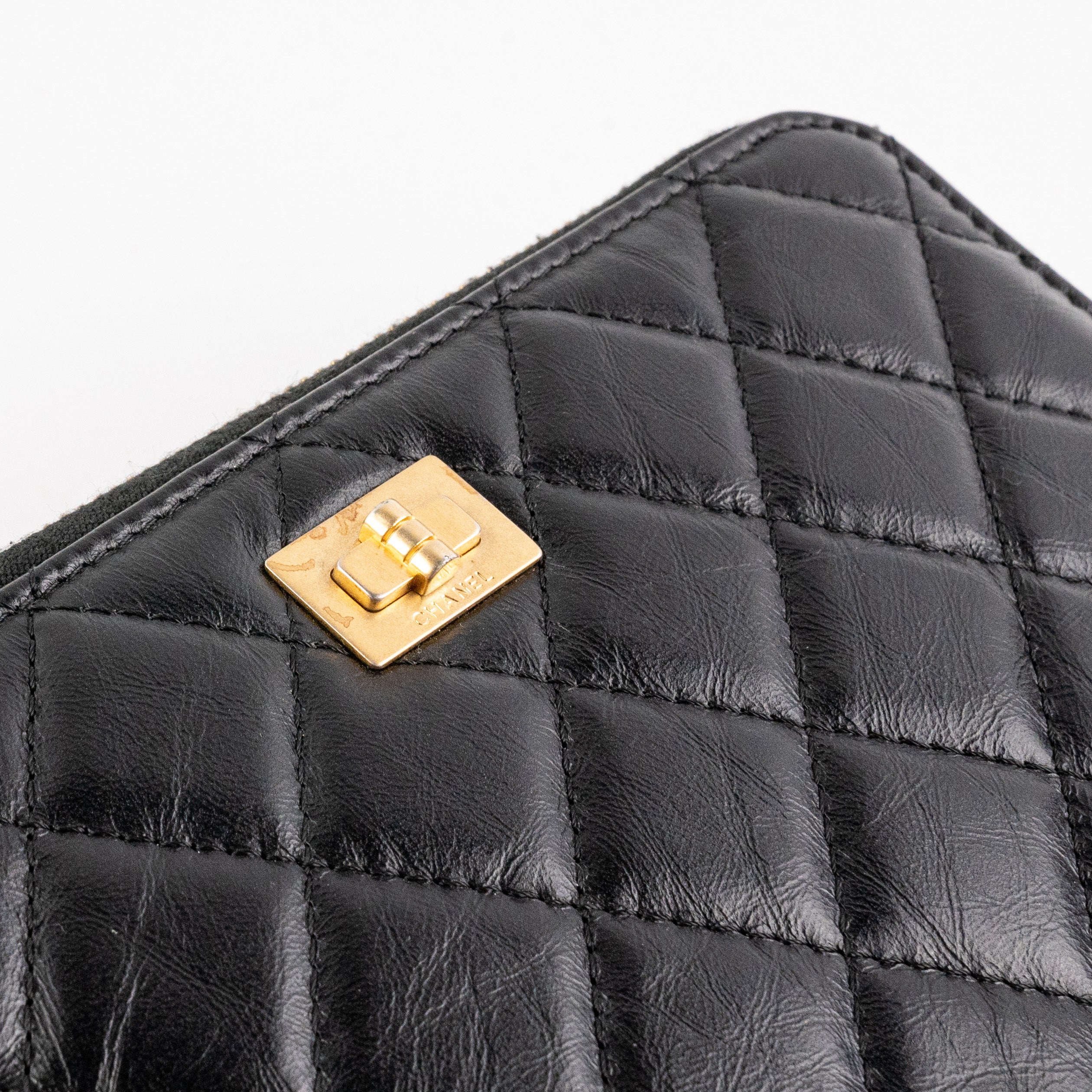 Chanel Reissue 2.55 Wristlet Wallet in Black | Luxury Leather Card Holder for Women | Perfect for Evening Bags & Travel Essentials