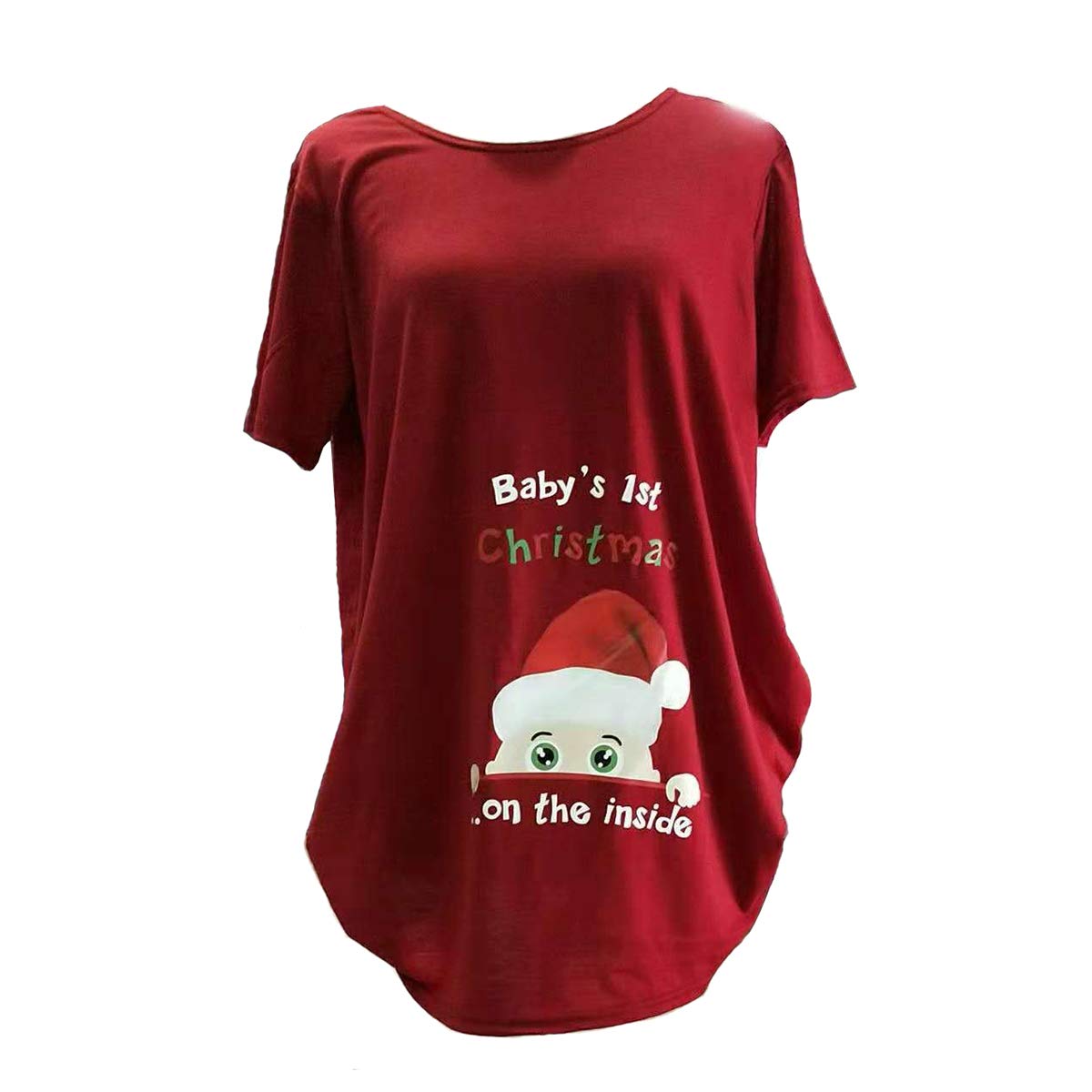 Funny Pregnancy Announcement T-Shirt for Women - Cute Maternity Tee for Christmas & Holiday Photos | Perfect for Baby Reveals & Family Gatherings
