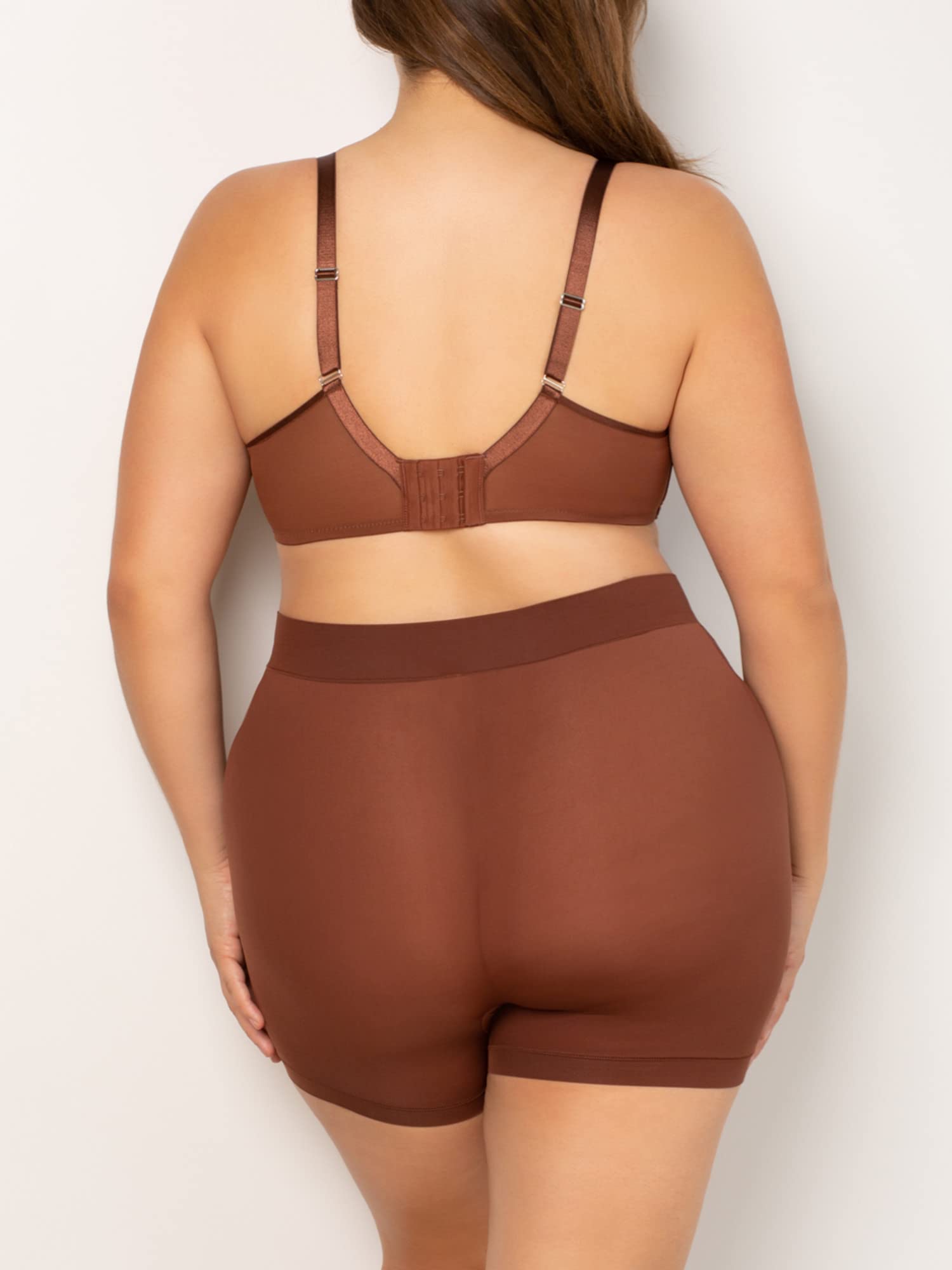 Curvy Couture Women's Slip Shorts - Seamless Underwear for Comfort & Coverage - Perfect for Dresses, Skirts & Everyday Wear