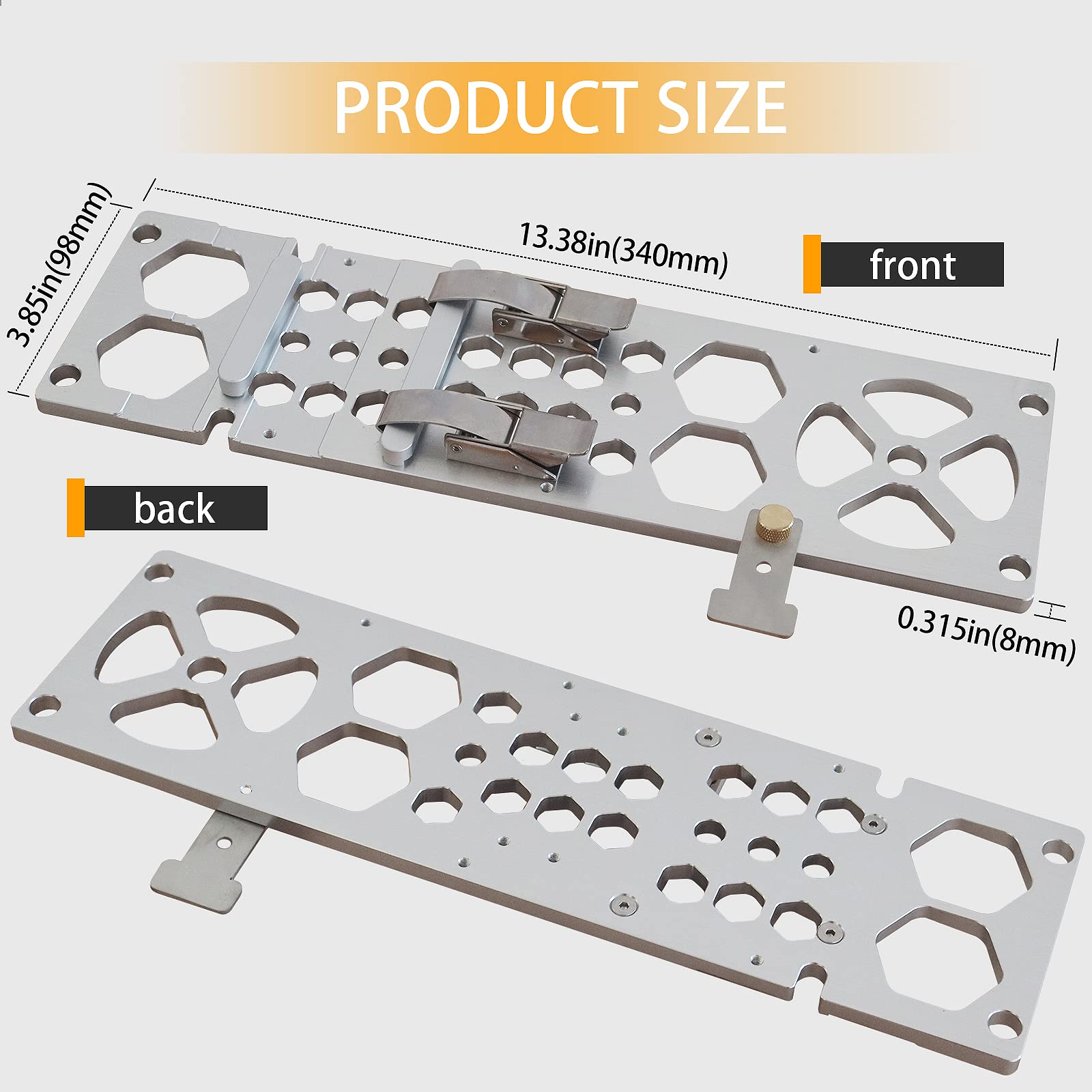 HFM 340mm Track Saw Square Guide Rail - 90 Degree Right Angle Circular Saw Accessory for Woodworking & DIY Projects | Perfect for Precise Cuts on Plywood, MDF & Hardwood
