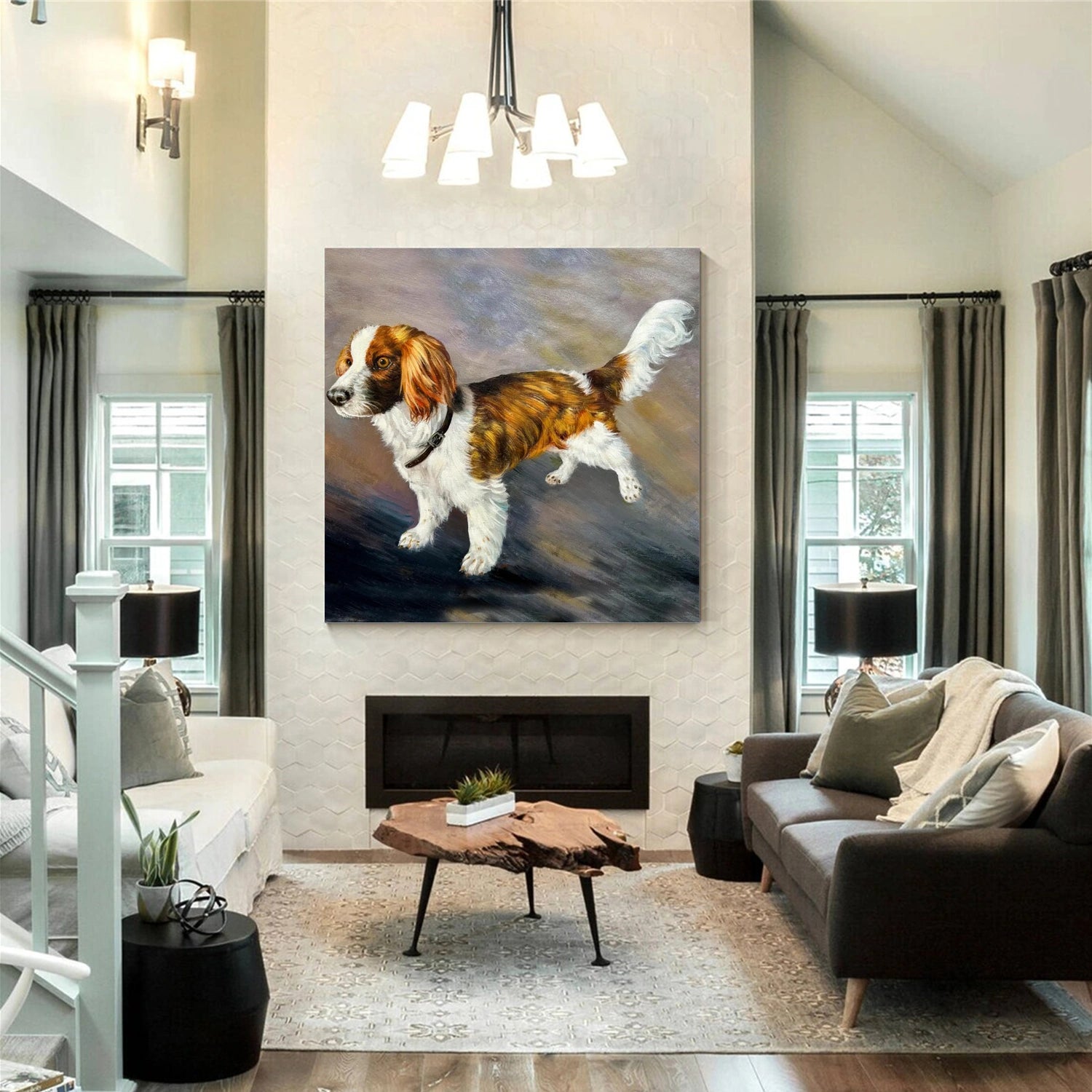 Animal Art Painting #AP129 - Handmade Wildlife Canvas Art for Home & Office Decor - Perfect for Living Room, Bedroom, or Gift