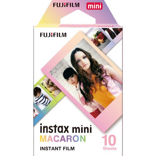 Fujifilm Instax Mini Macaron Instant Film Pack - 10 Sheets for Instax Mini Cameras - Perfect for Parties, Travel & Scrapbooking
