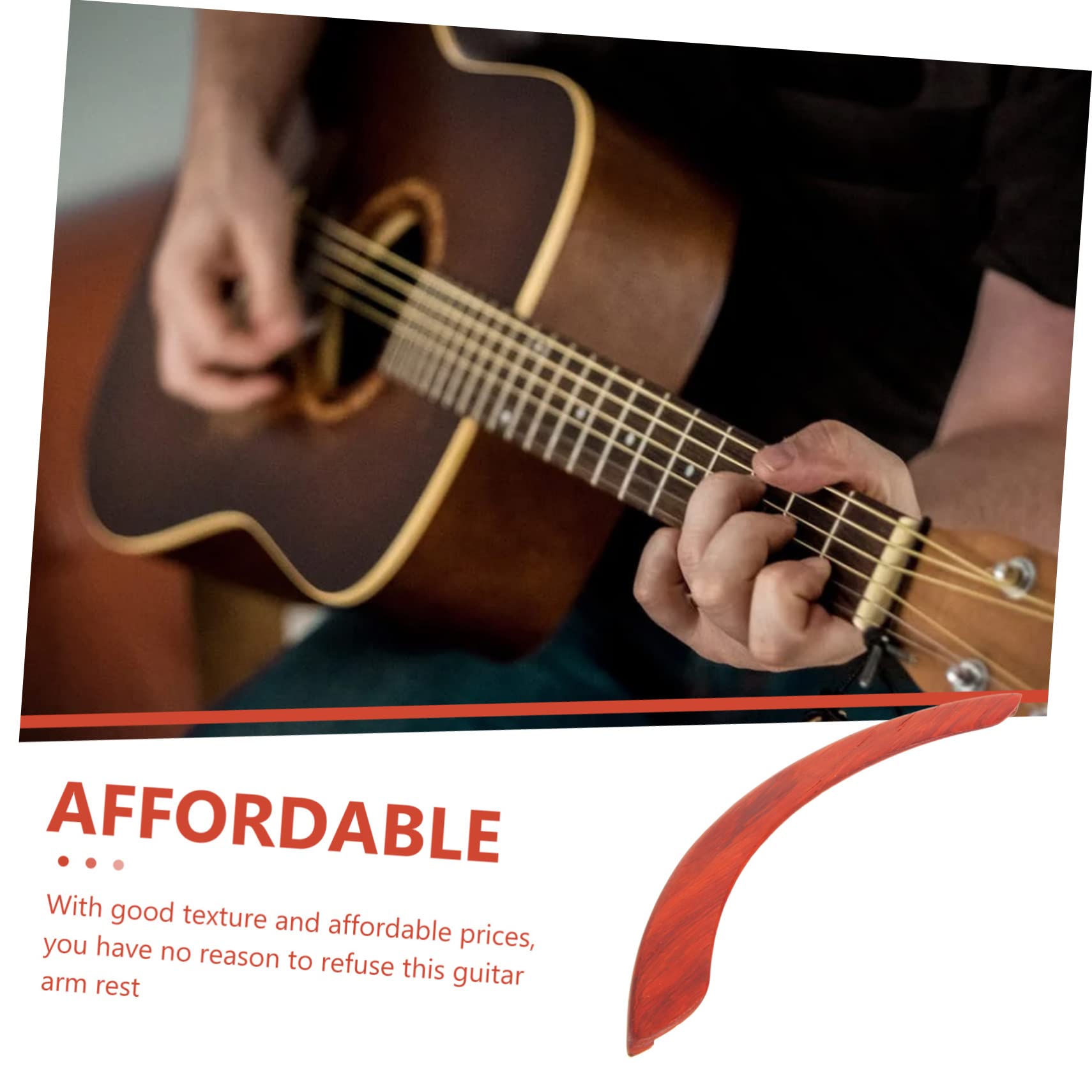 Mipcase 2-Pack Wooden Guitar Banjo Armrest - Hand Rest Support for Acoustic Guitar Repair & Comfort - Perfect for Live Performances, Practice & Instrument Maintenance