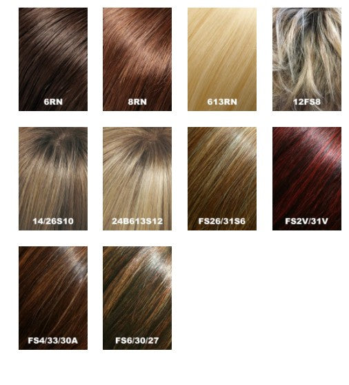 Easipart French XL 8 Human Hair Topper for Women - Natural Looking Hairpiece for Thinning Hair - Perfect for Daily Wear & Special Occasions