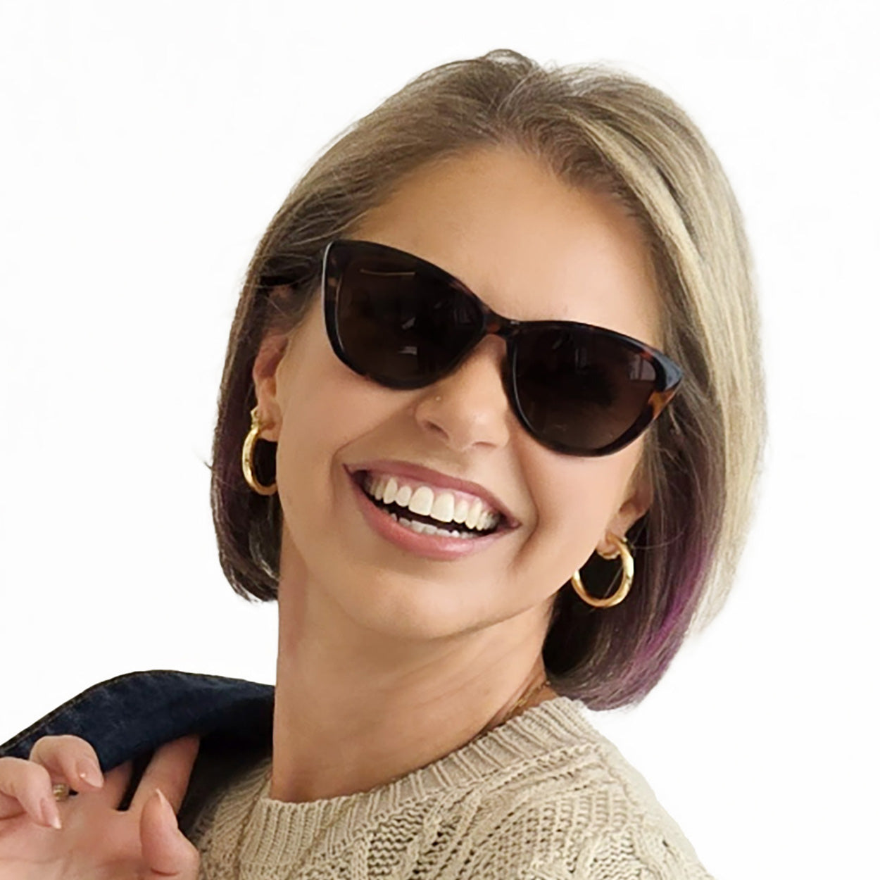 Stylish Kara Tortoise Cat Eye Sunglasses for Women - UV Protection, Retro Fashion - Perfect for Beach, Driving & Outdoor Activities